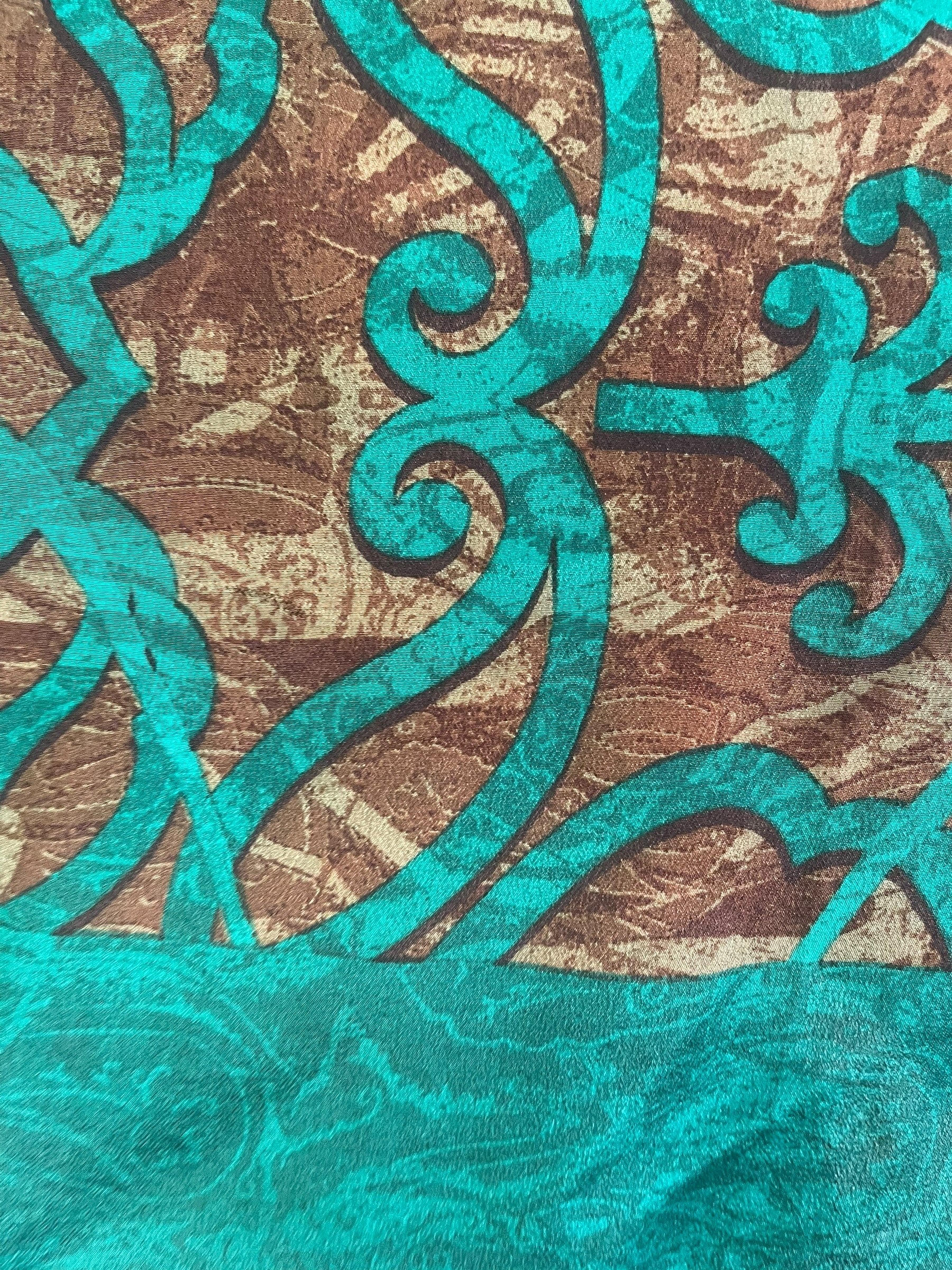 PRC7768 Avatar Pure Silk Midi Length Kaftan