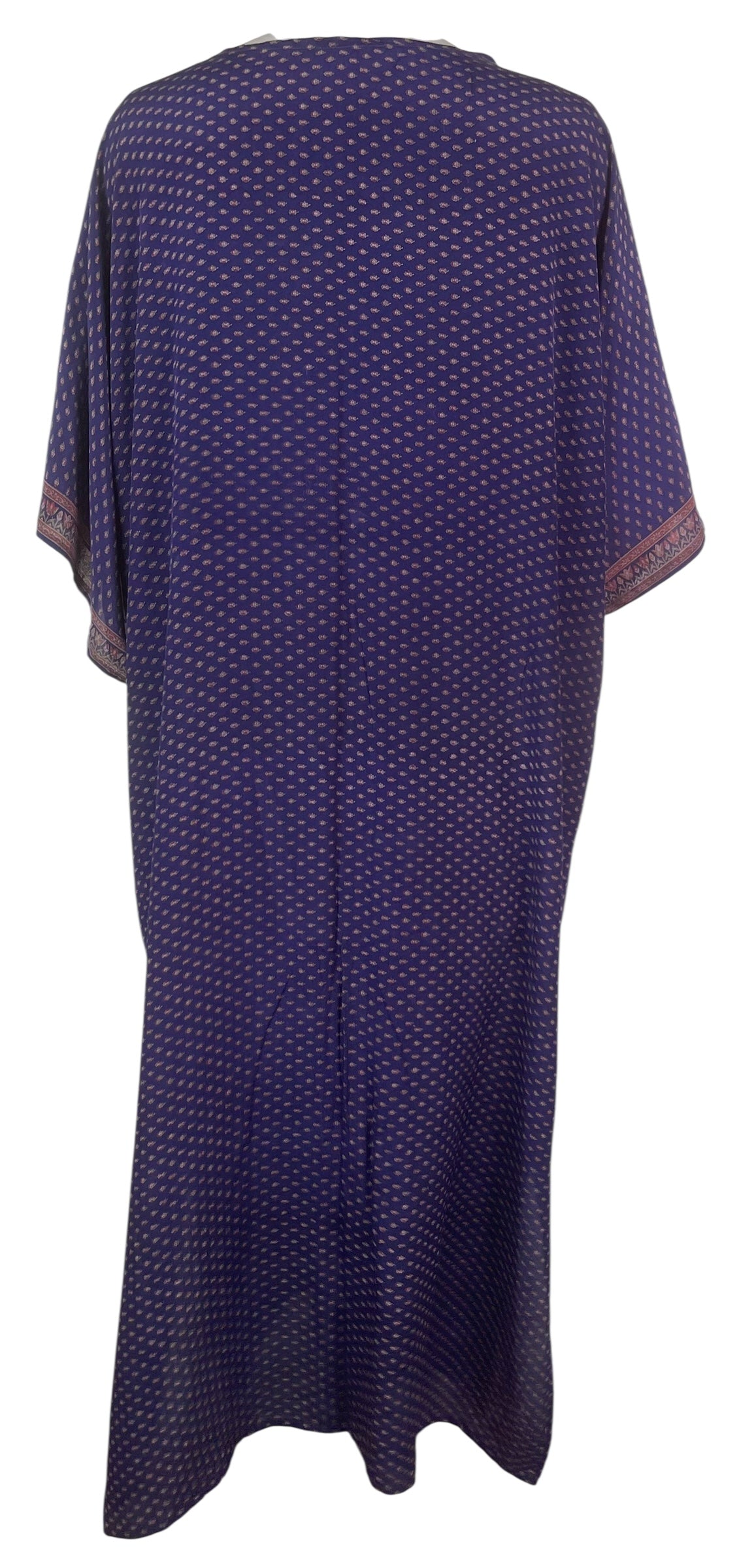 PRC7725 Wabi Sabi Pure Silk Kimono Sleeved Duster with Belt