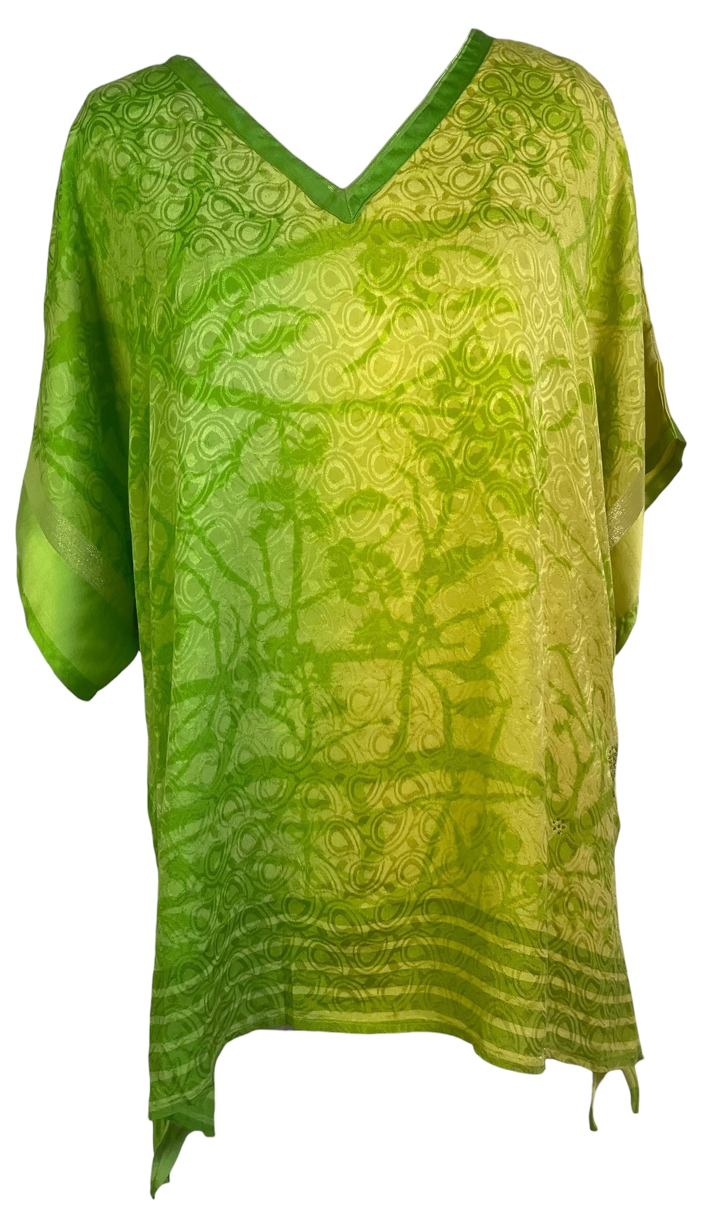 PREVIEW PRC8744 Avatar Pure Silk Long Tunic with Side Ties by MARCH2026 – Handmade ethical Side Tie Tunic from sariKNOTsari using upcycled silk. Designed in Canada for travel and slow fashion, loved from Toronto to LA to Sydney.