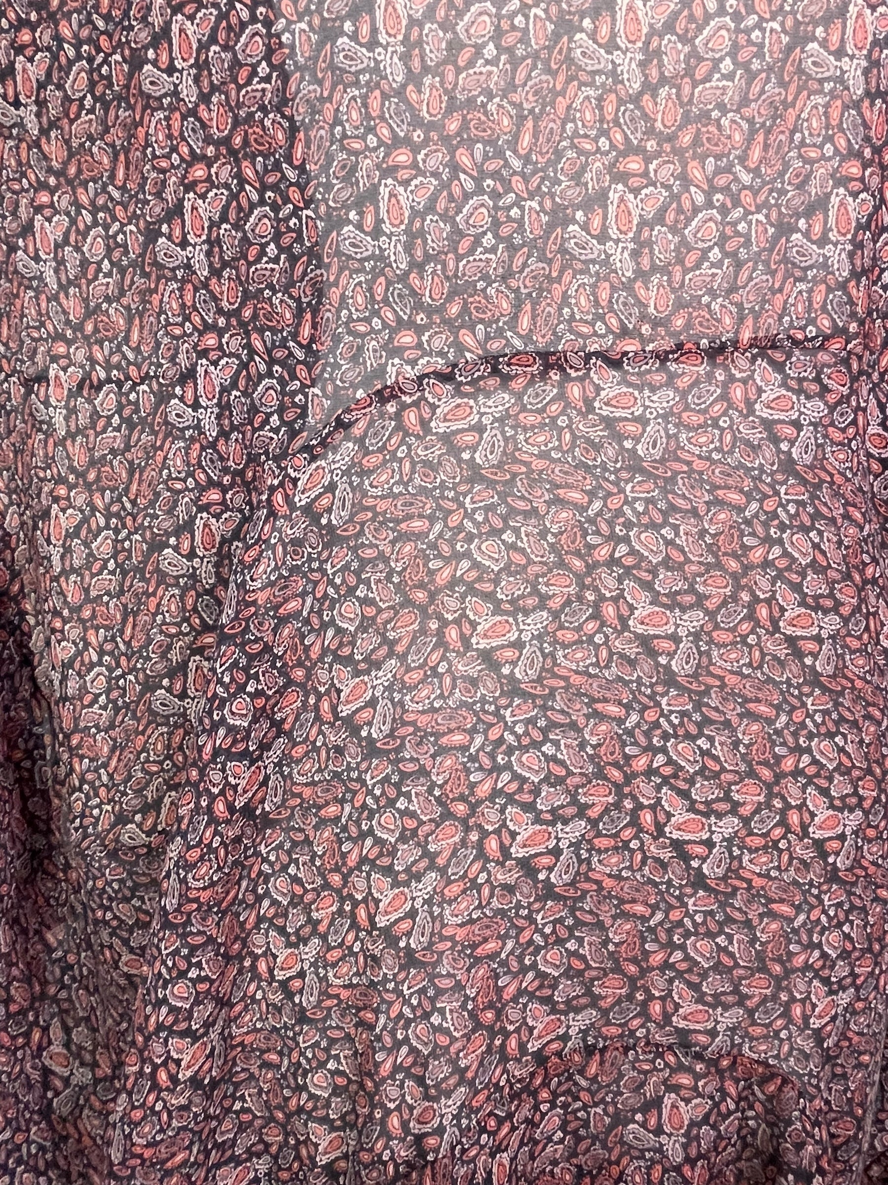 PRG7834 Sheer Avatar Pure Silk Sculptural Long Tunic Dress