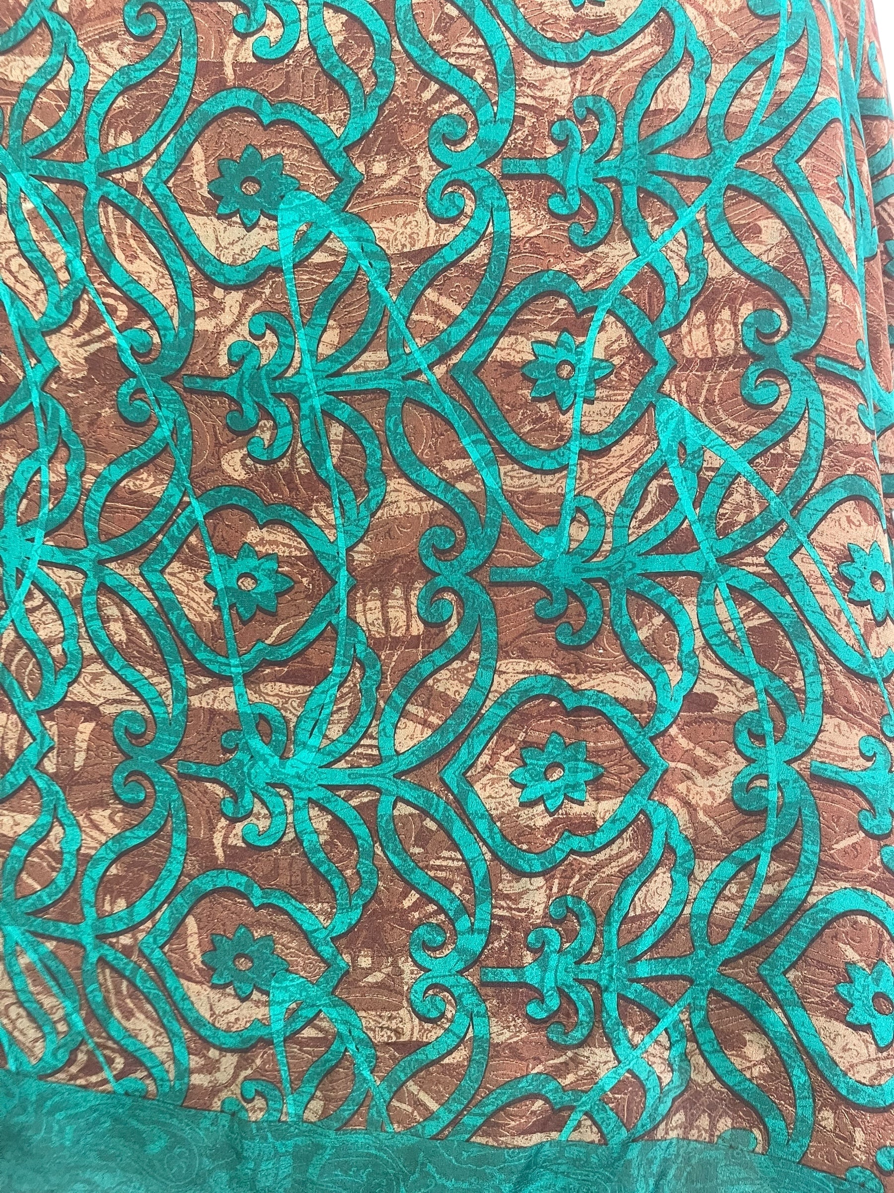 PRC7768 Avatar Pure Silk Midi Length Kaftan