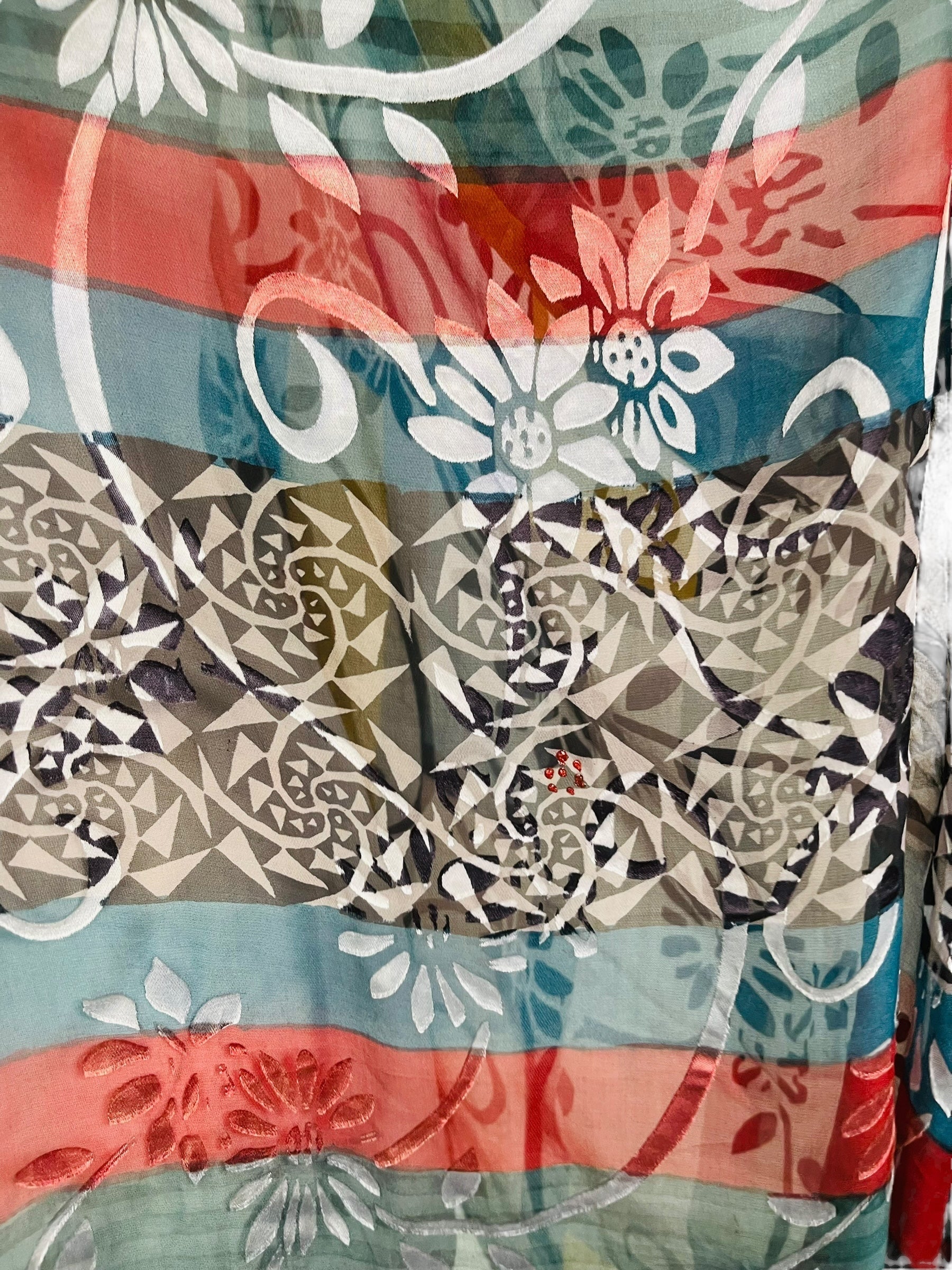 PRG7108 Sheer Wabi Sabi Pure Silk Cardigan