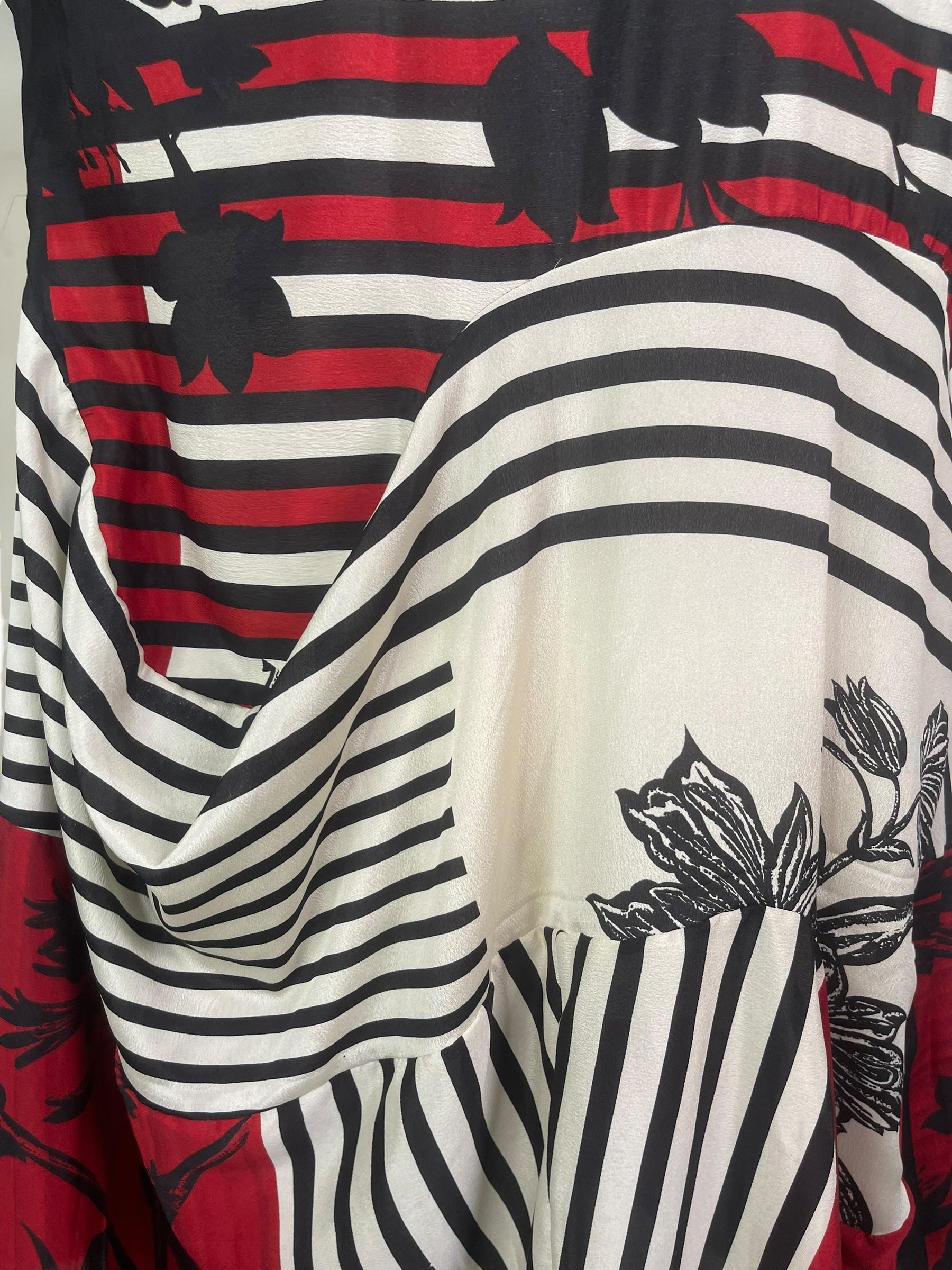 PRC7979 Avatar Pure Silk Sculptural Long Tunic Dress