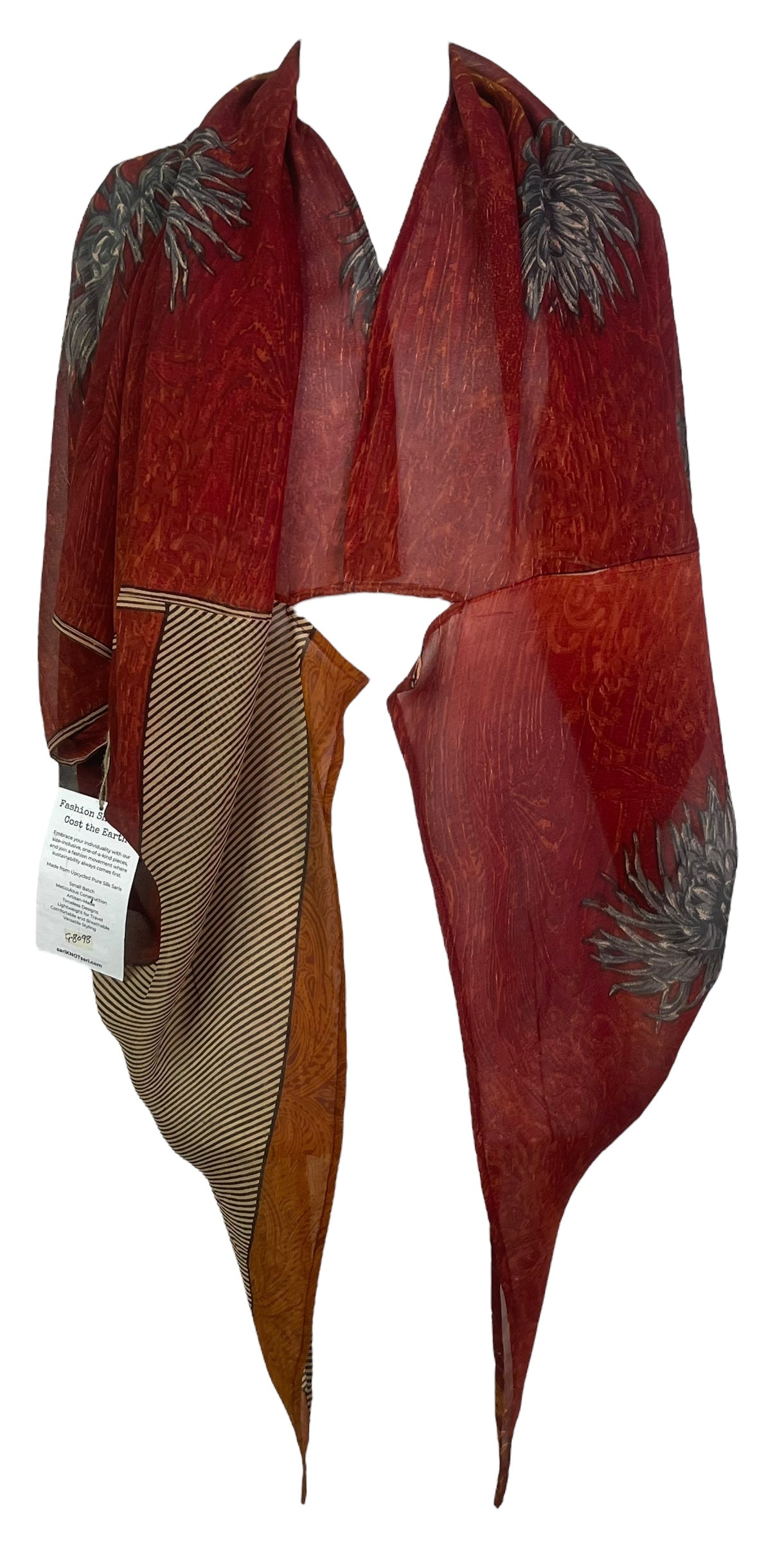 PRG8098 Sheer Avatar Pure Silk Cardigan