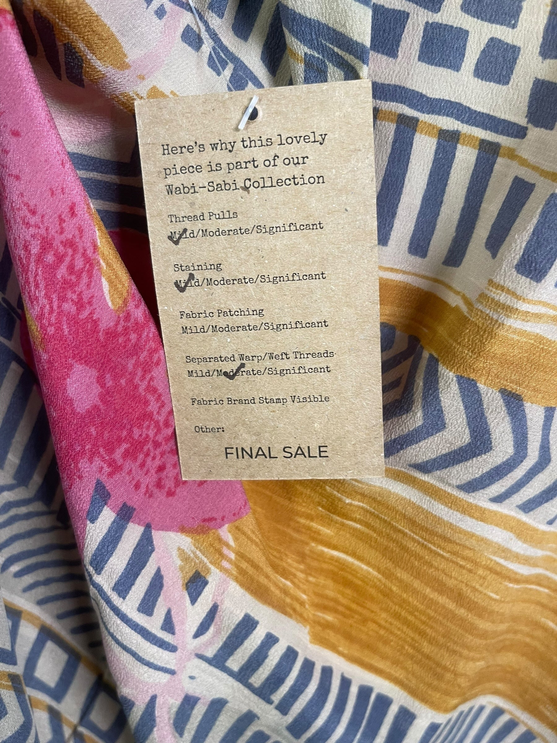 PRC8878 Wabi Sabi Pure Silk Maxi Kaftan