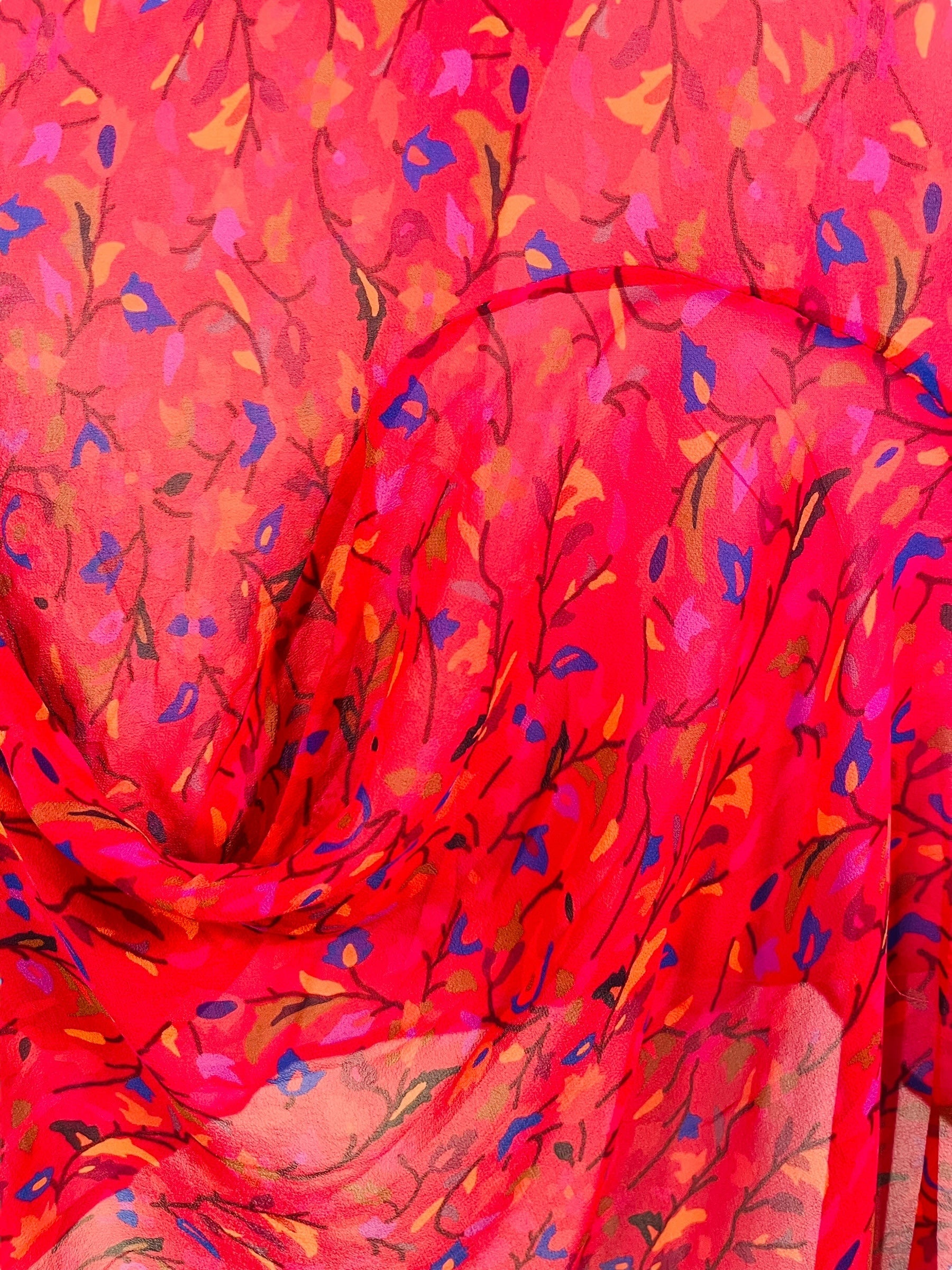 PRG6811 Sheer Avatar Pure Silk Self Pocket Tunic Dress