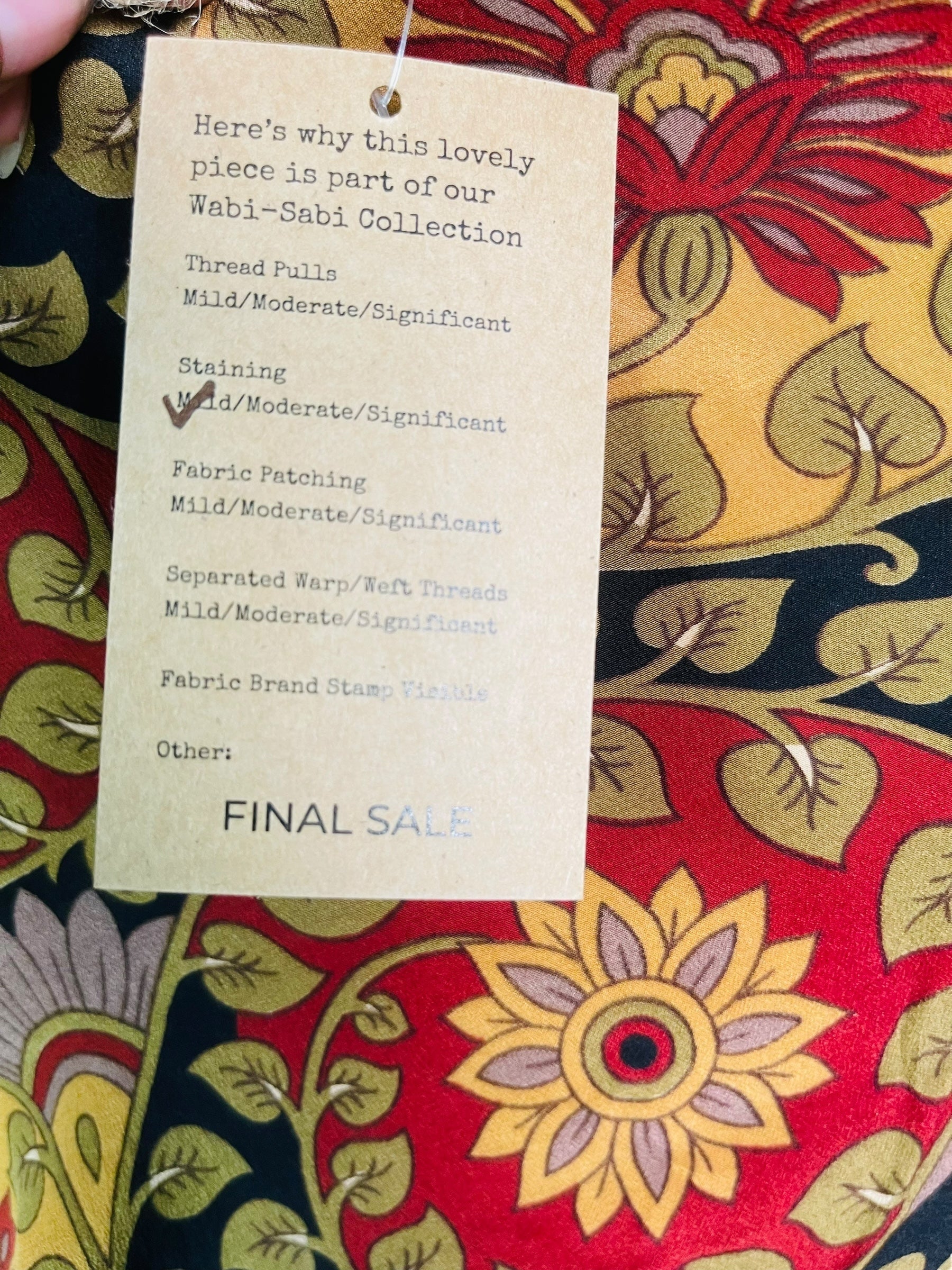 PRC6974 Wabi Sabi Pure Silk Side Slit Top