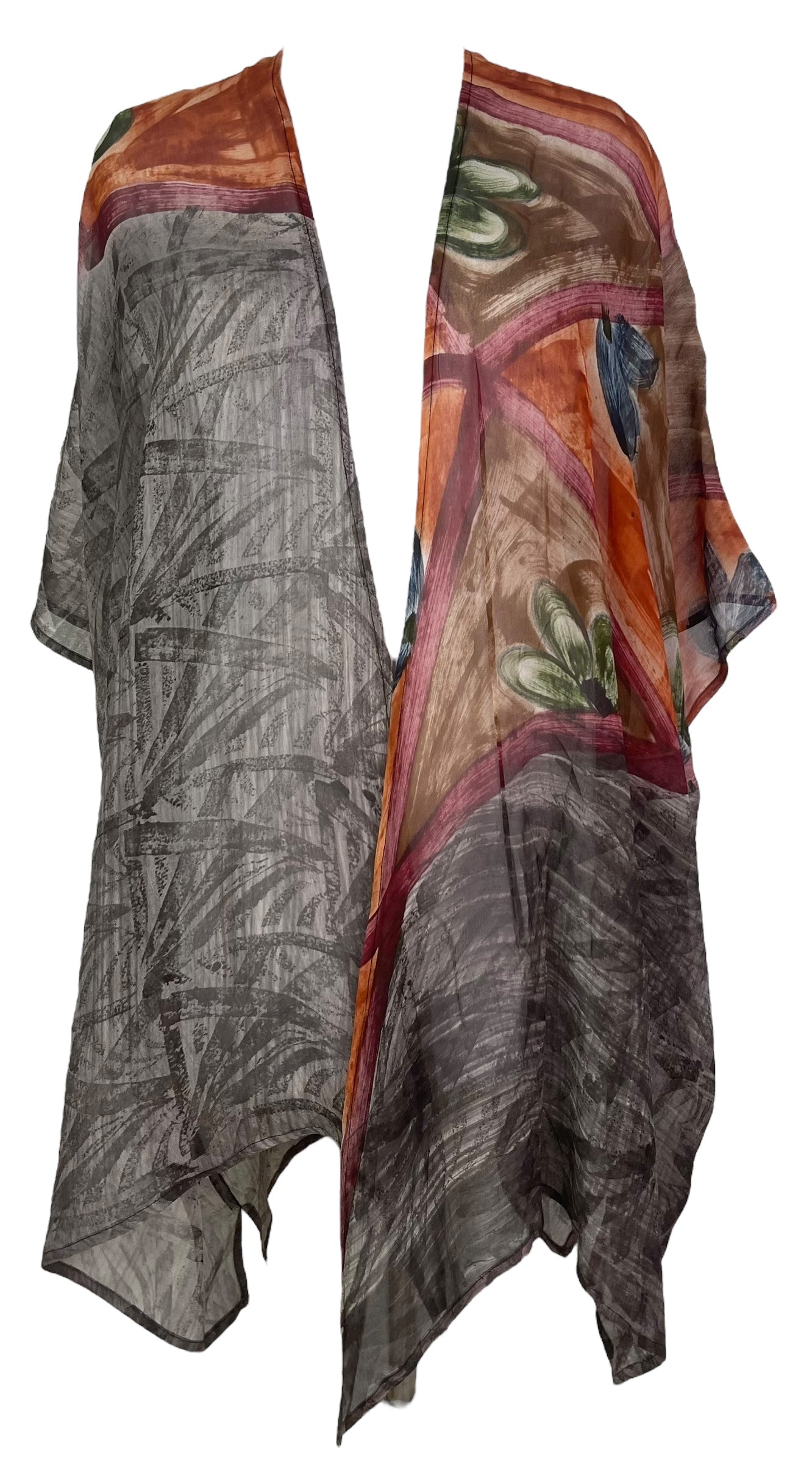 PRG8129 Sheer Avatar Pure Silk Cardigan