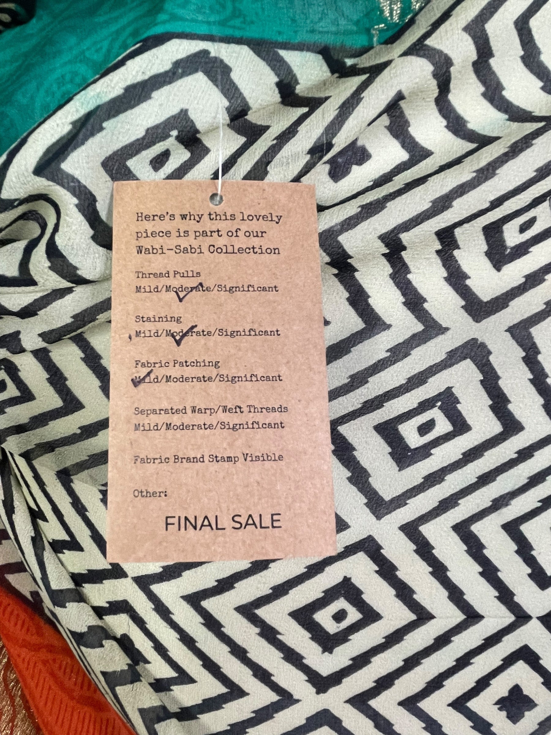 PRG7632 Sheer Wabi Sabi Pure Silk Long Tunic with Side Ties