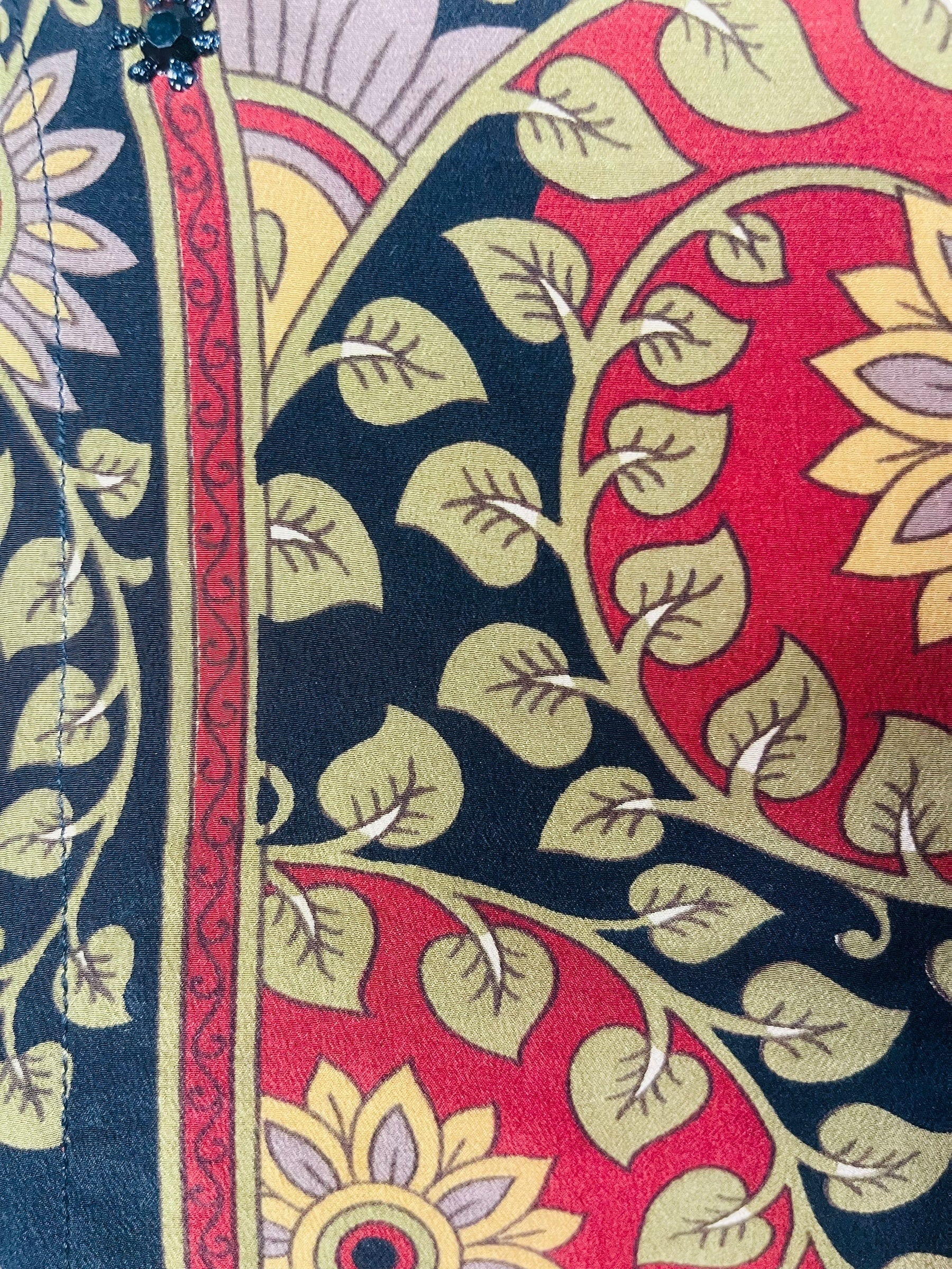 PRC6974 Wabi Sabi Pure Silk Side Slit Top