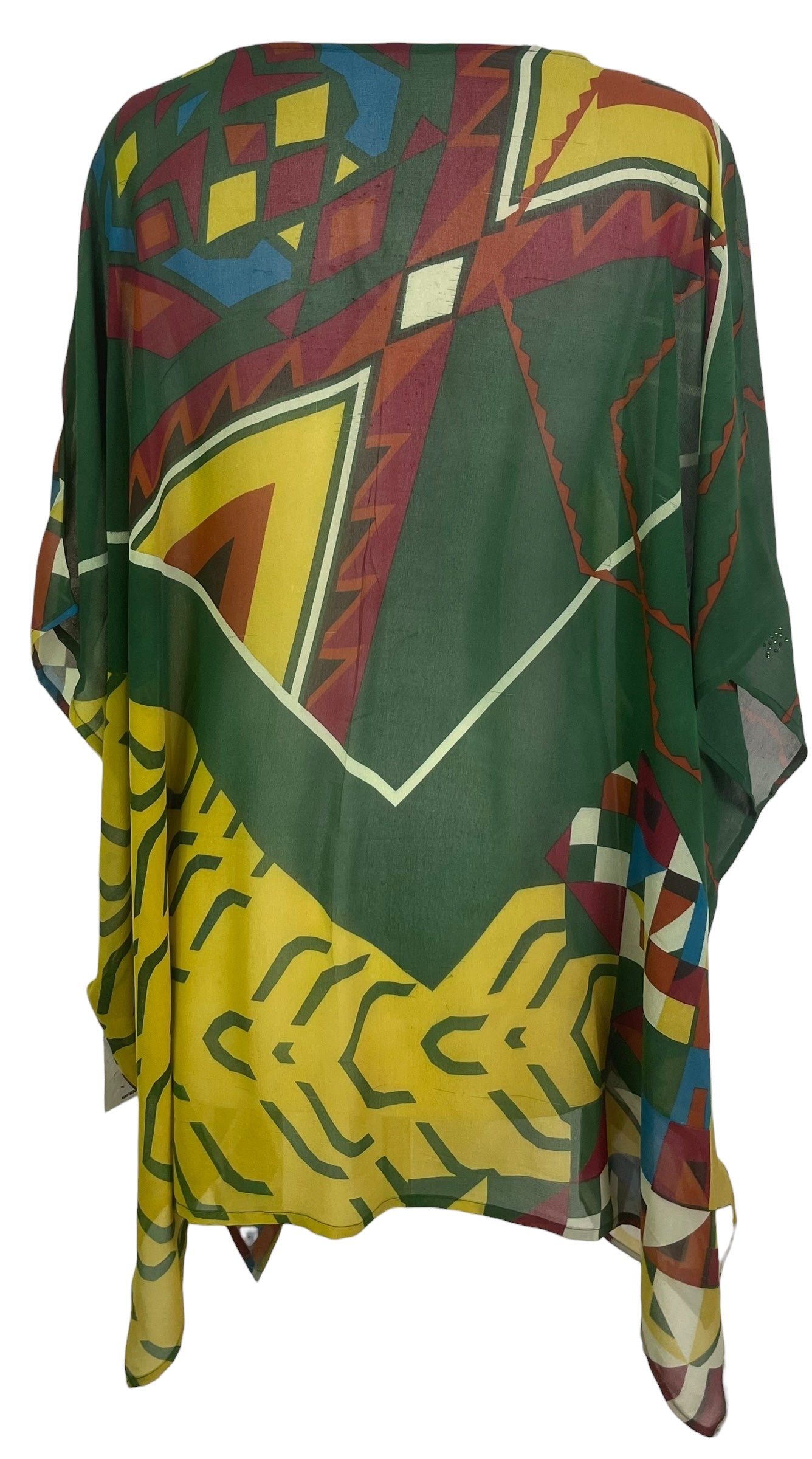 PRG8785 Sheer Wabi Sabi Pure Silk Short Kaftan Tunic With Slits by 15 FEBRUARY 2026 – Handmade ethical Short Kaftan from sariKNOTsari using upcycled silk. Designed in Canada for travel and slow fashion, loved from Toronto to LA to Sydney.