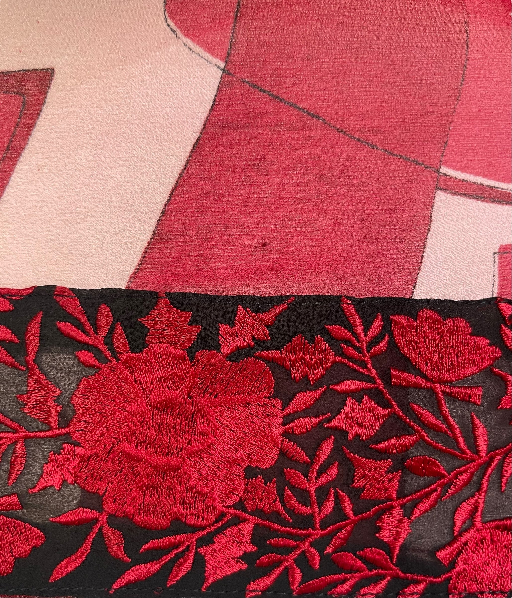 PRG7139 Sheer Avatar Pure Silk Capelet Poncho