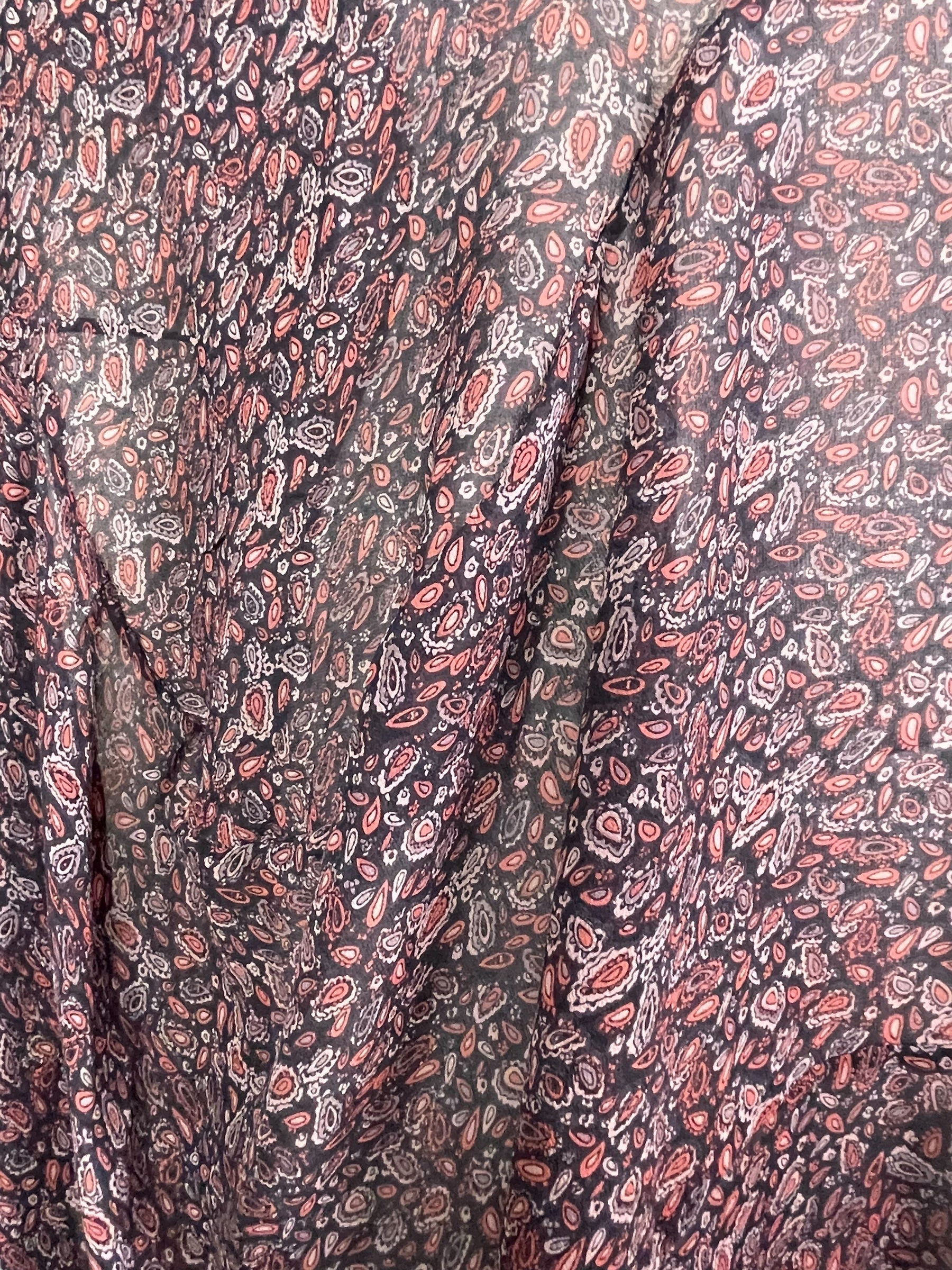 PRG7834 Sheer Avatar Pure Silk Sculptural Long Tunic Dress