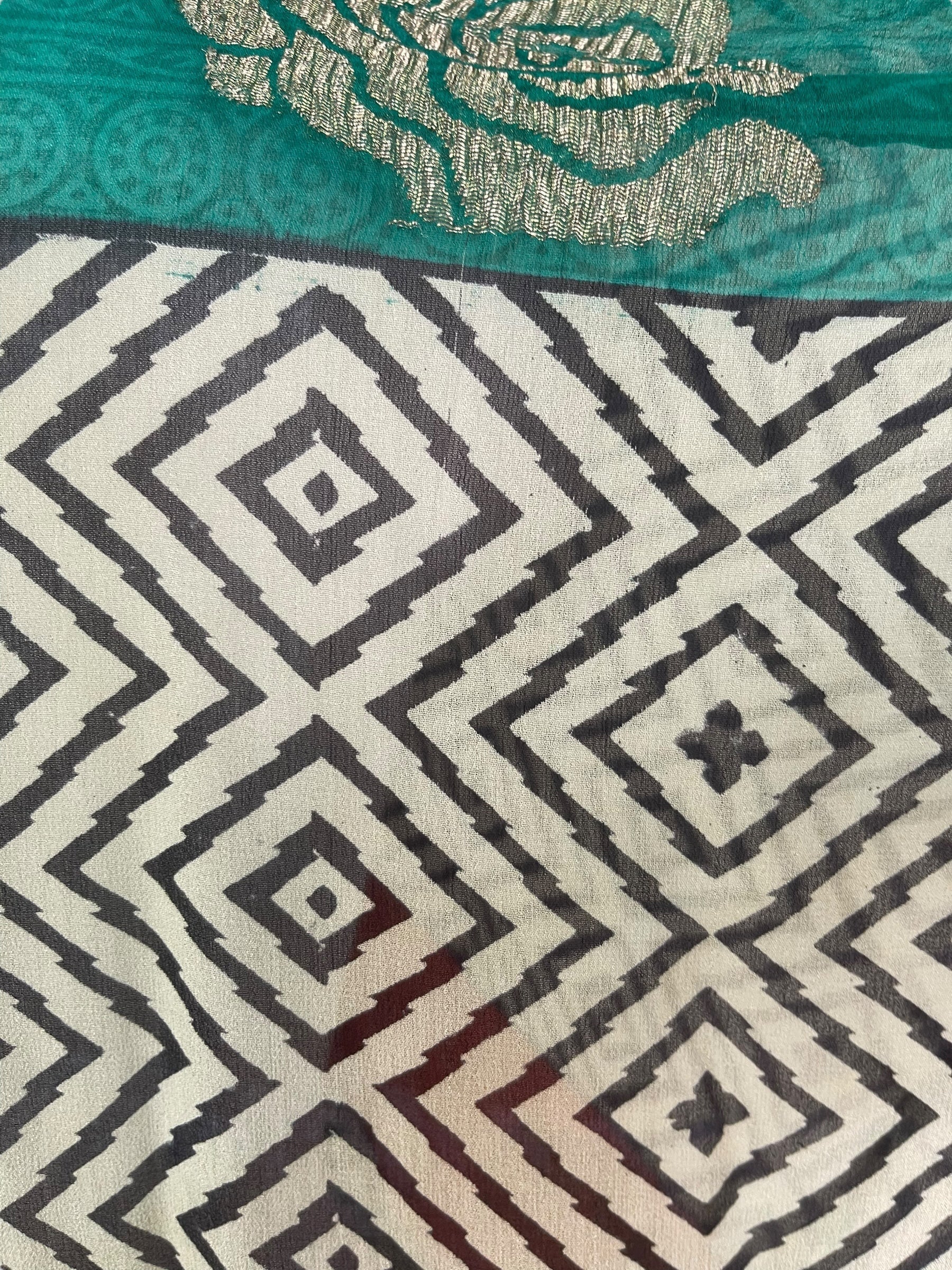 PRG7632 Sheer Wabi Sabi Pure Silk Long Tunic with Side Ties