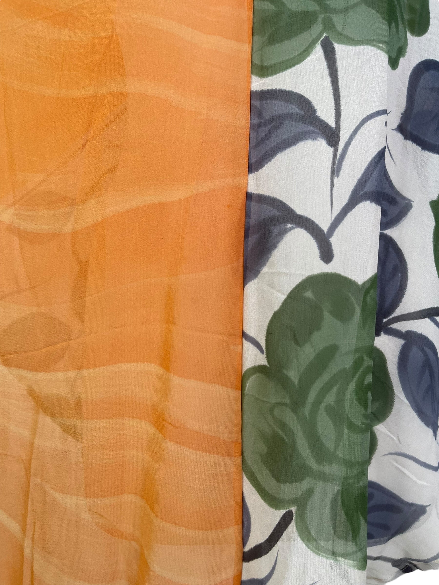 PRG7563 Sheer Avatar Pure Silk Waterfall Top