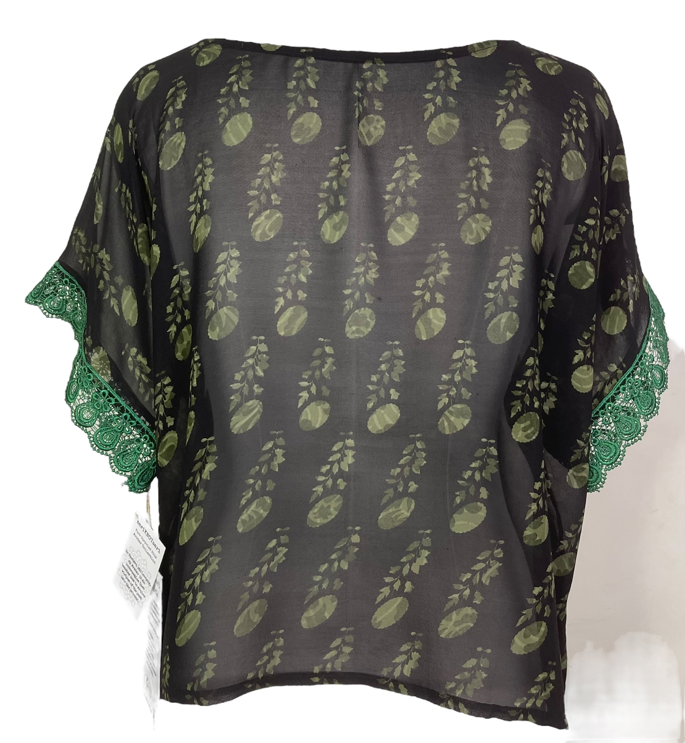 PRG7959 Sheer Avatar Pure Silk Boxy Top