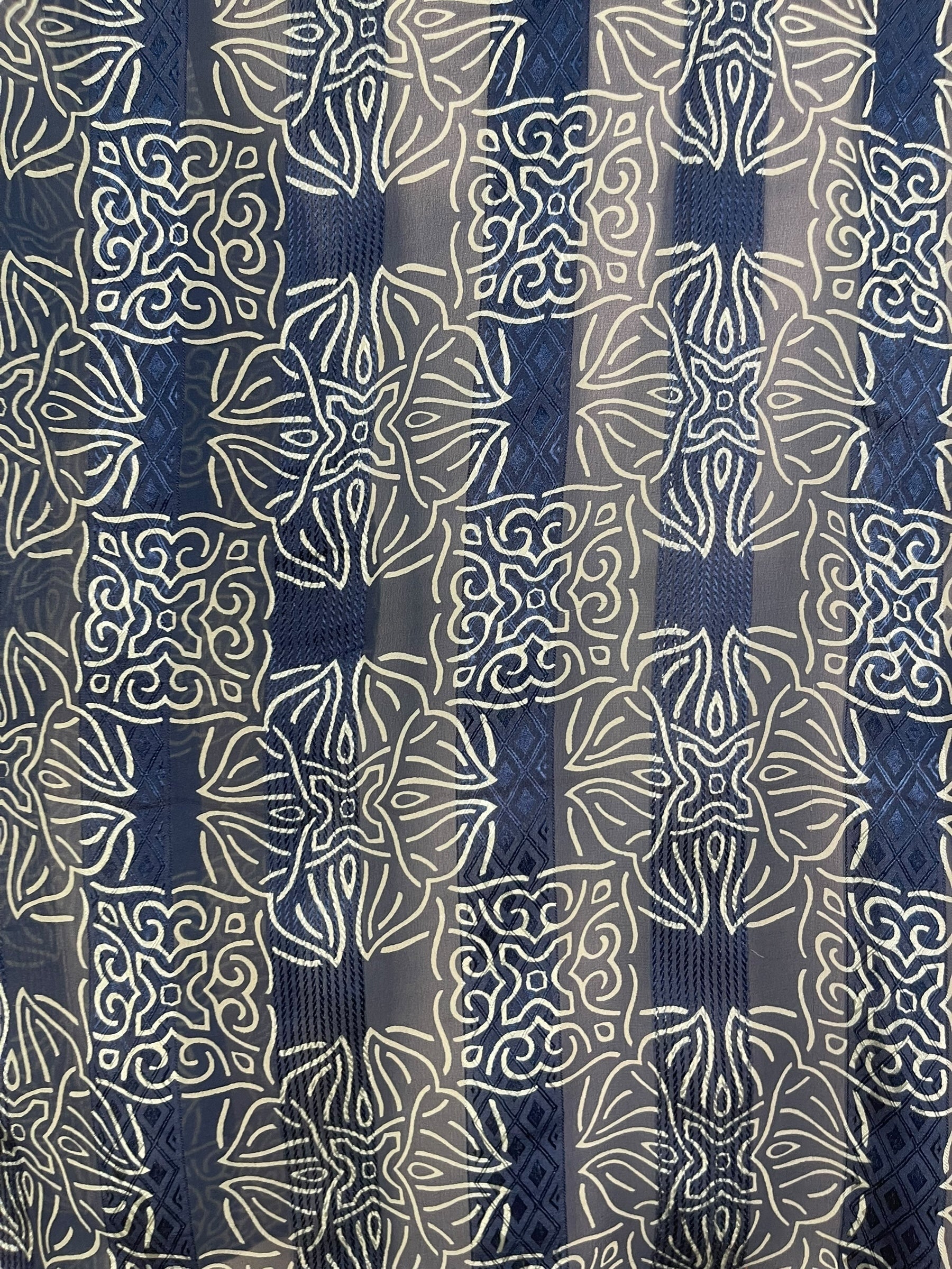 PRG8045 Sheer Avatar Pure Silk Long Tunic with Side Ties