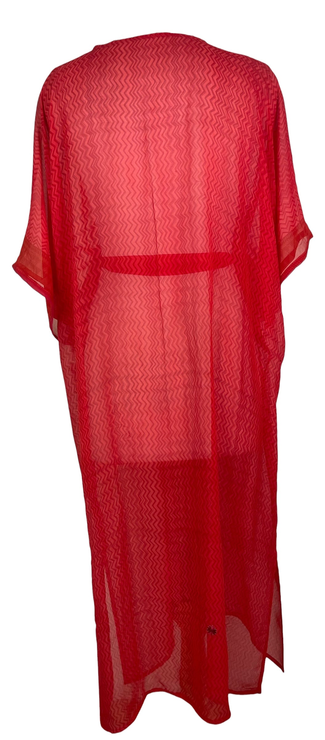 PREVIEW PRG8564 Sheer  Wabi Sabi Pure Silk Kimono Sleeved Duster with Belt by FEBRUARY2026 – Handmade ethical Long Kimono from sariKNOTsari using upcycled silk. Designed in Canada for travel and slow fashion, loved from Toronto to LA to Sydney.