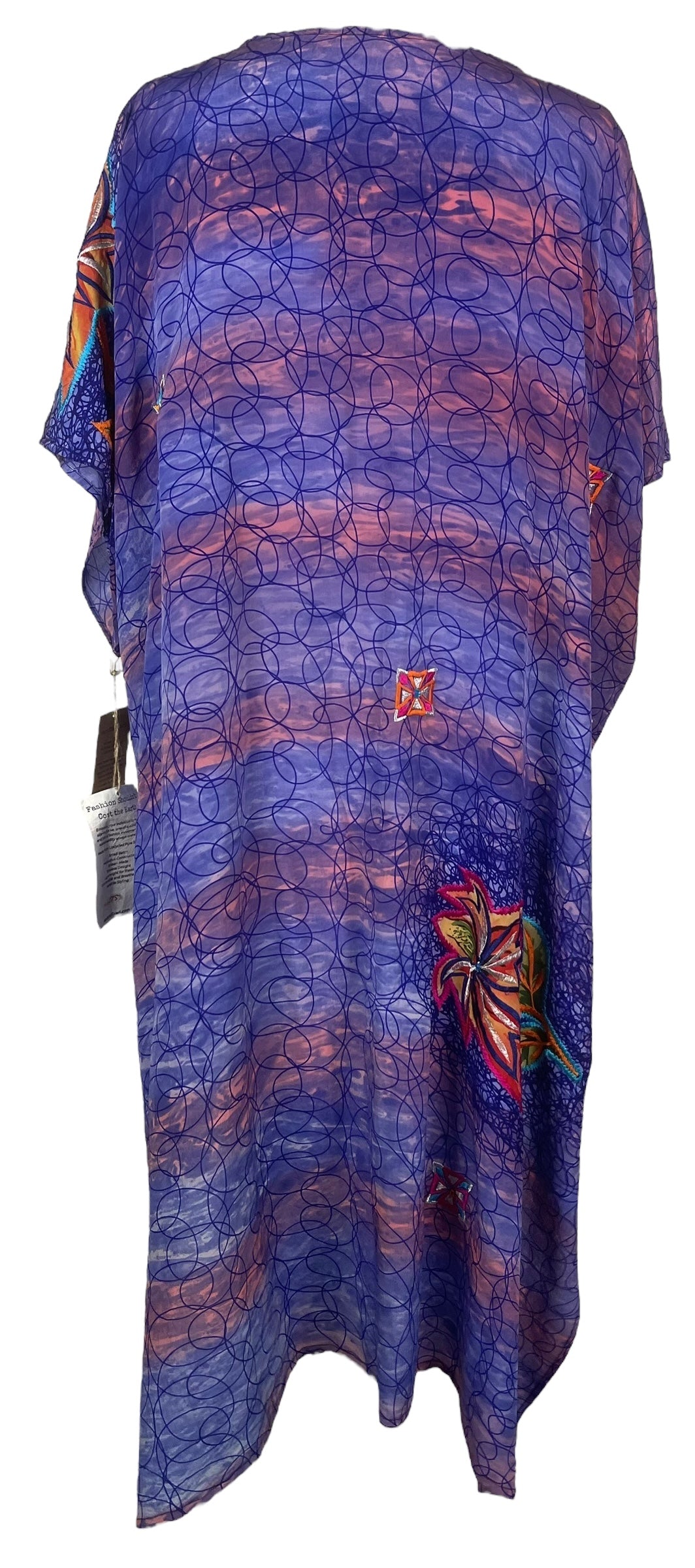 PRC6775 Wabi Sabi Pure Silk Maxi Kaftan