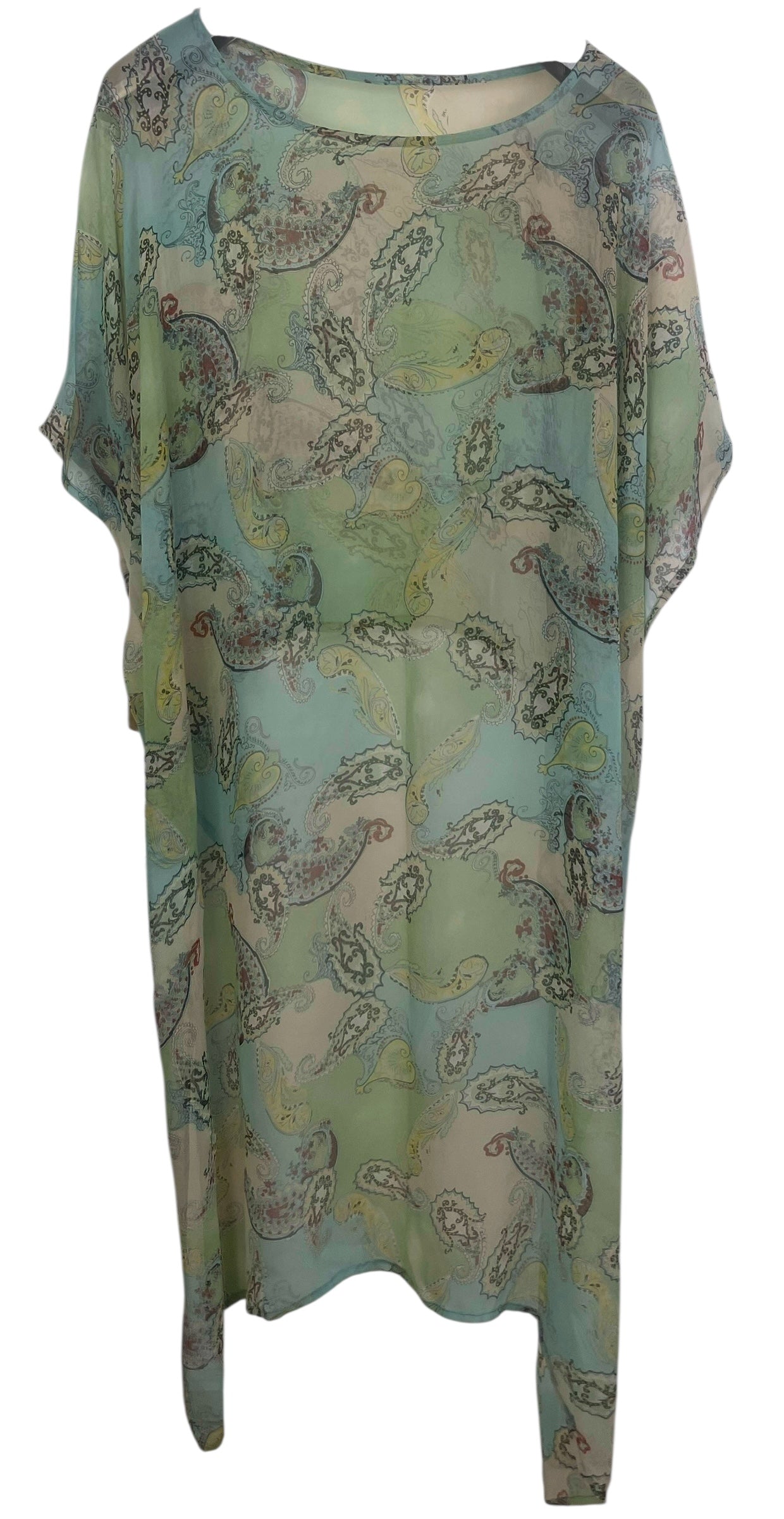 PCH8241 Very Sheer Wabi Sabi Pure Silk Ciffon Hi Lo Top