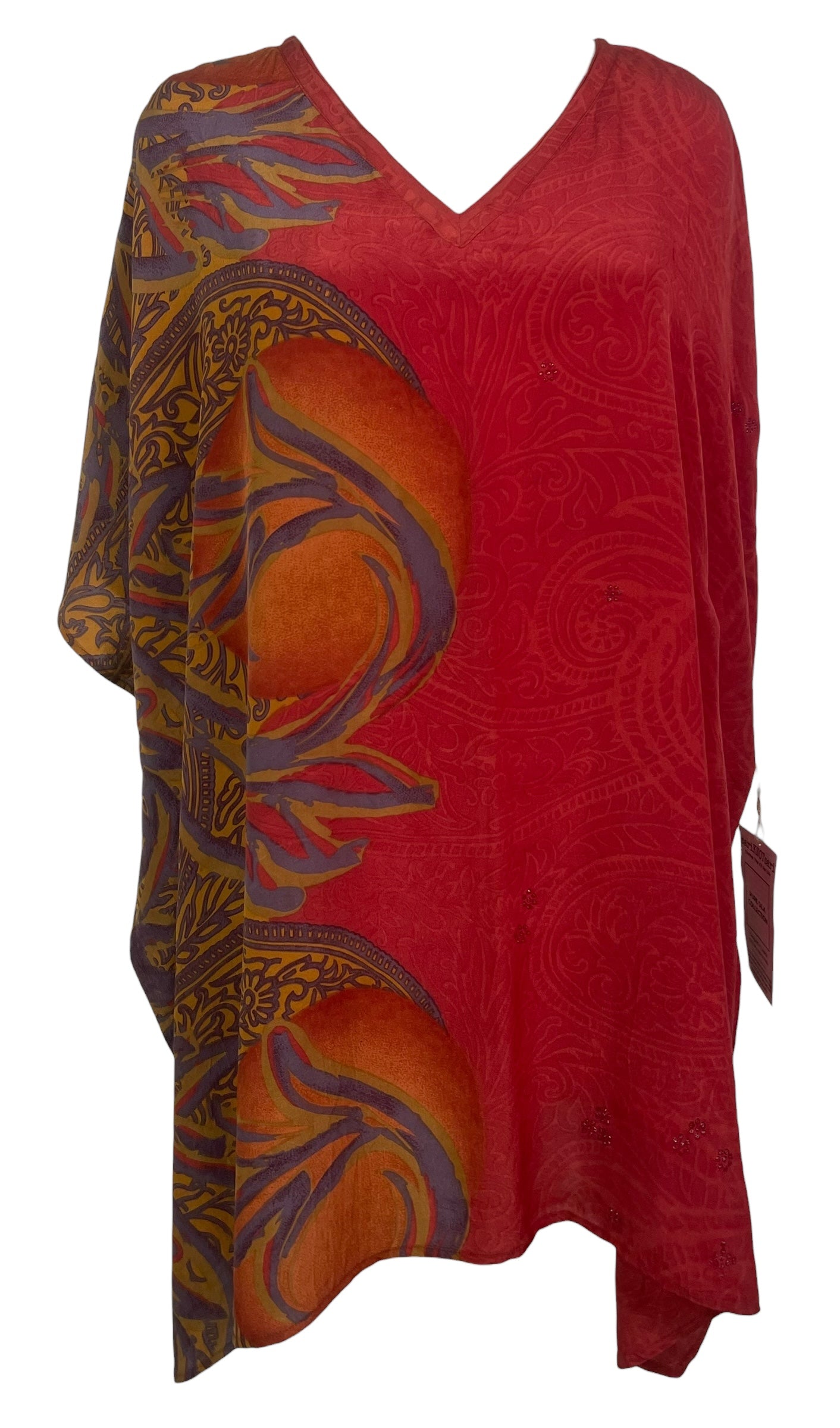 PREVIEW PRC8449 Avatar Pure Silk Short Kaftan Tunic with Slits