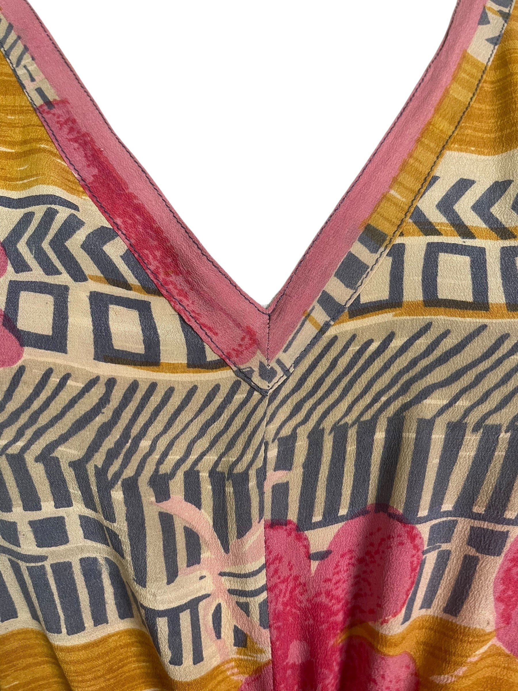 PRC8878 Wabi Sabi Pure Silk Maxi Kaftan