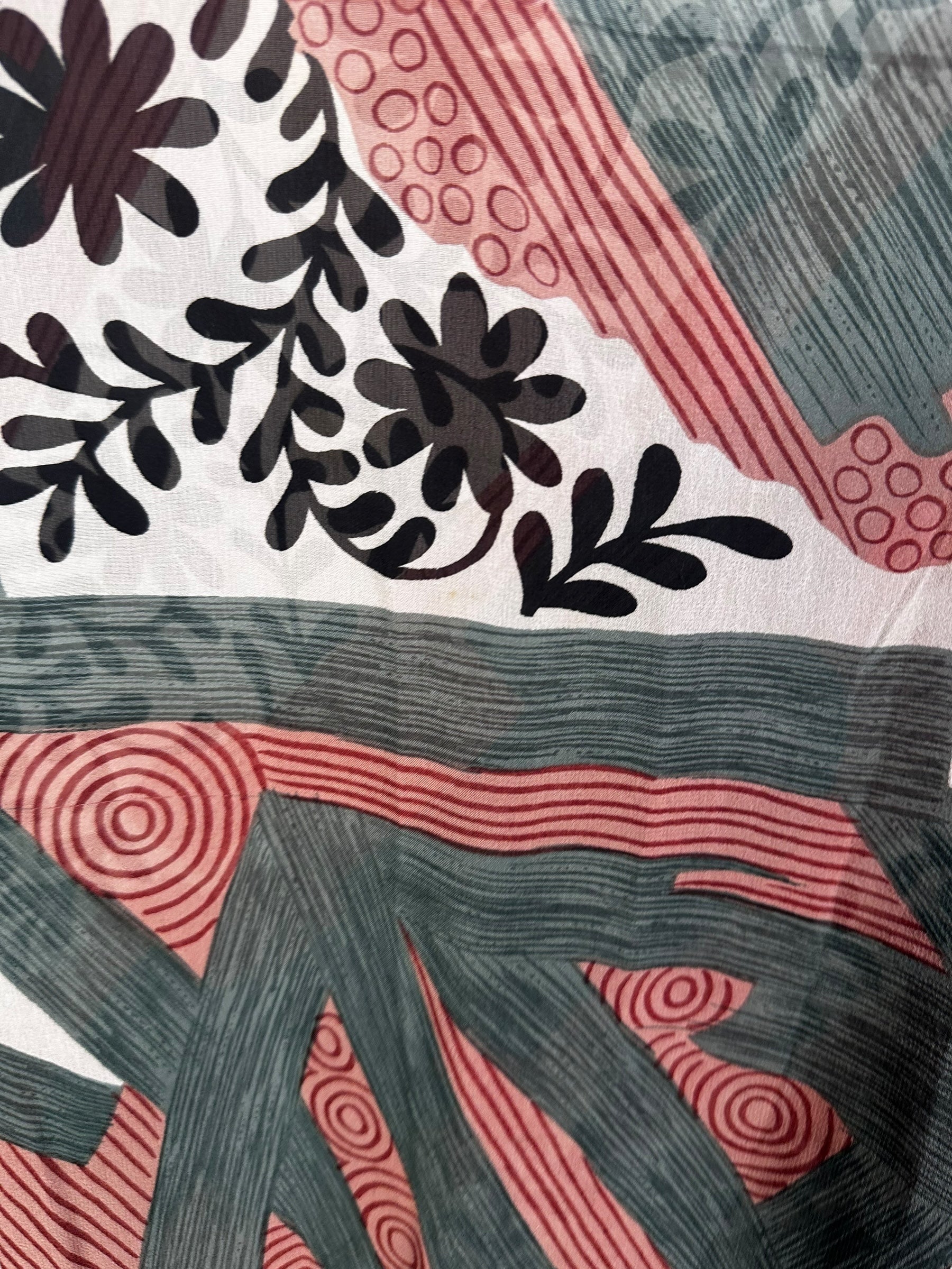 PRG6933 Sheer Wabi Sabi Pure Silk Hi Lo Top