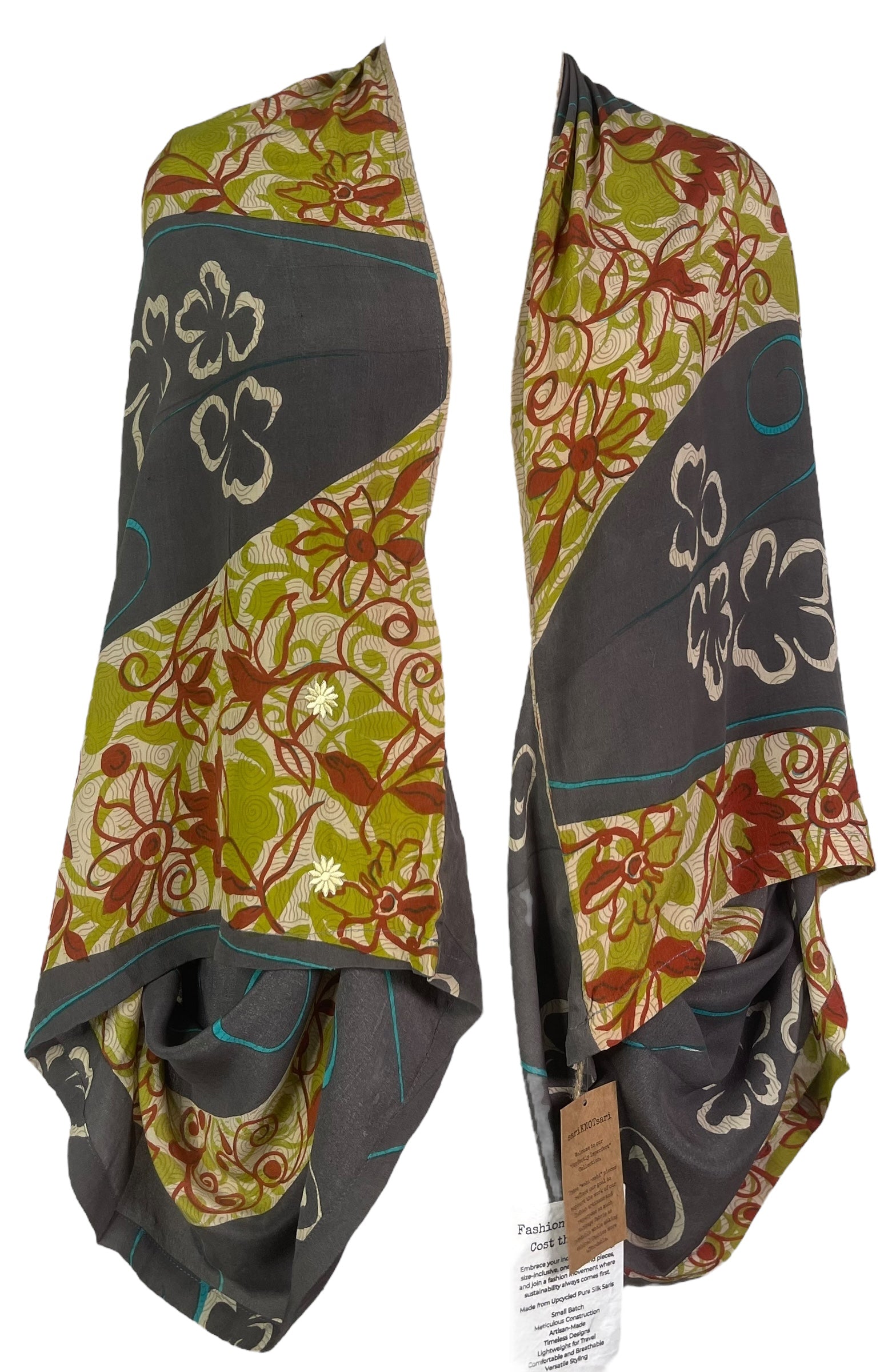 PRC7324 Wabi Sabi Pure Silk Shrug