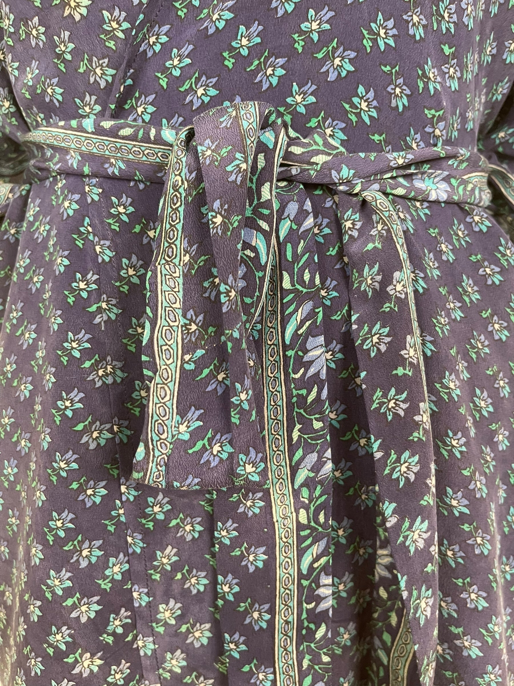 PRC7850 Avatar Pure Silk Kimono-Sleeved Jacket with Belt