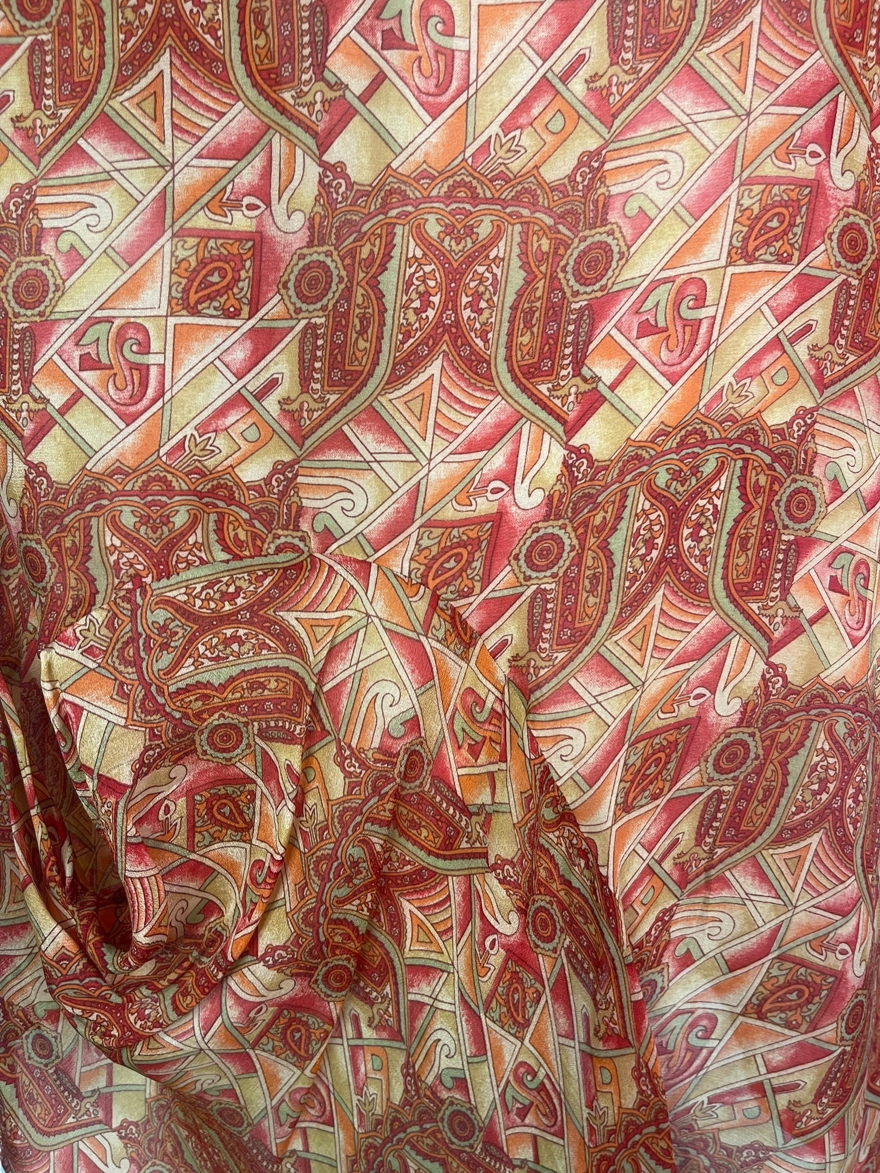 PRC7964 Sheer Avatar Pure Silk Self Pocket Tunic Dress