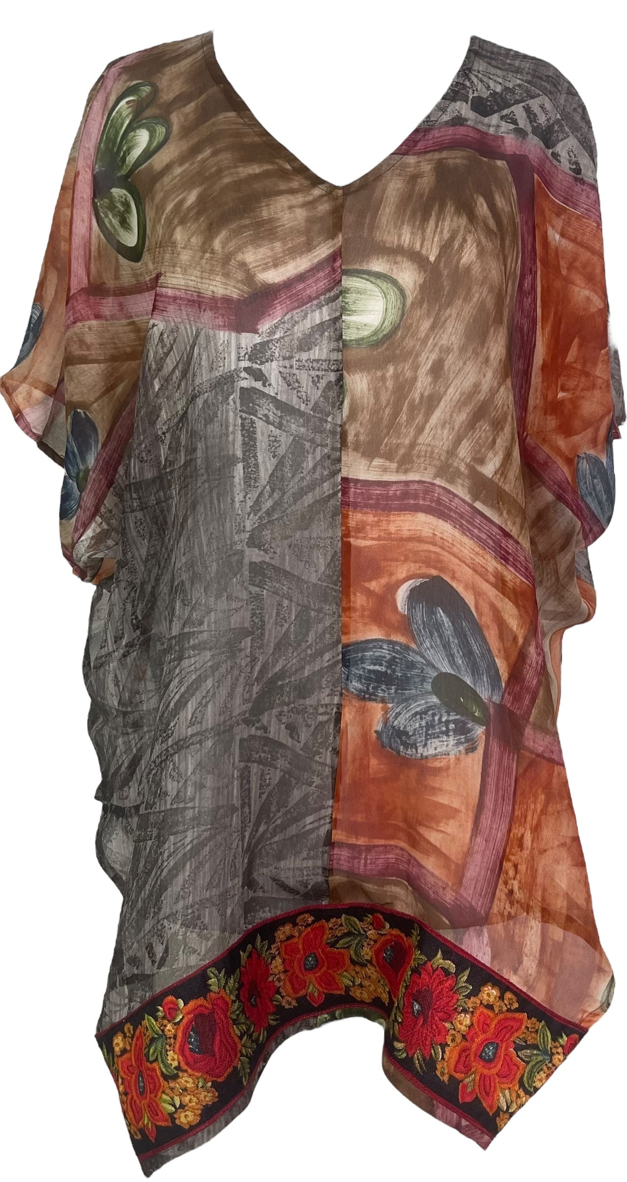 PREVIEW PRG8129 Sheer Avatar Pure Silk Waterfall Top