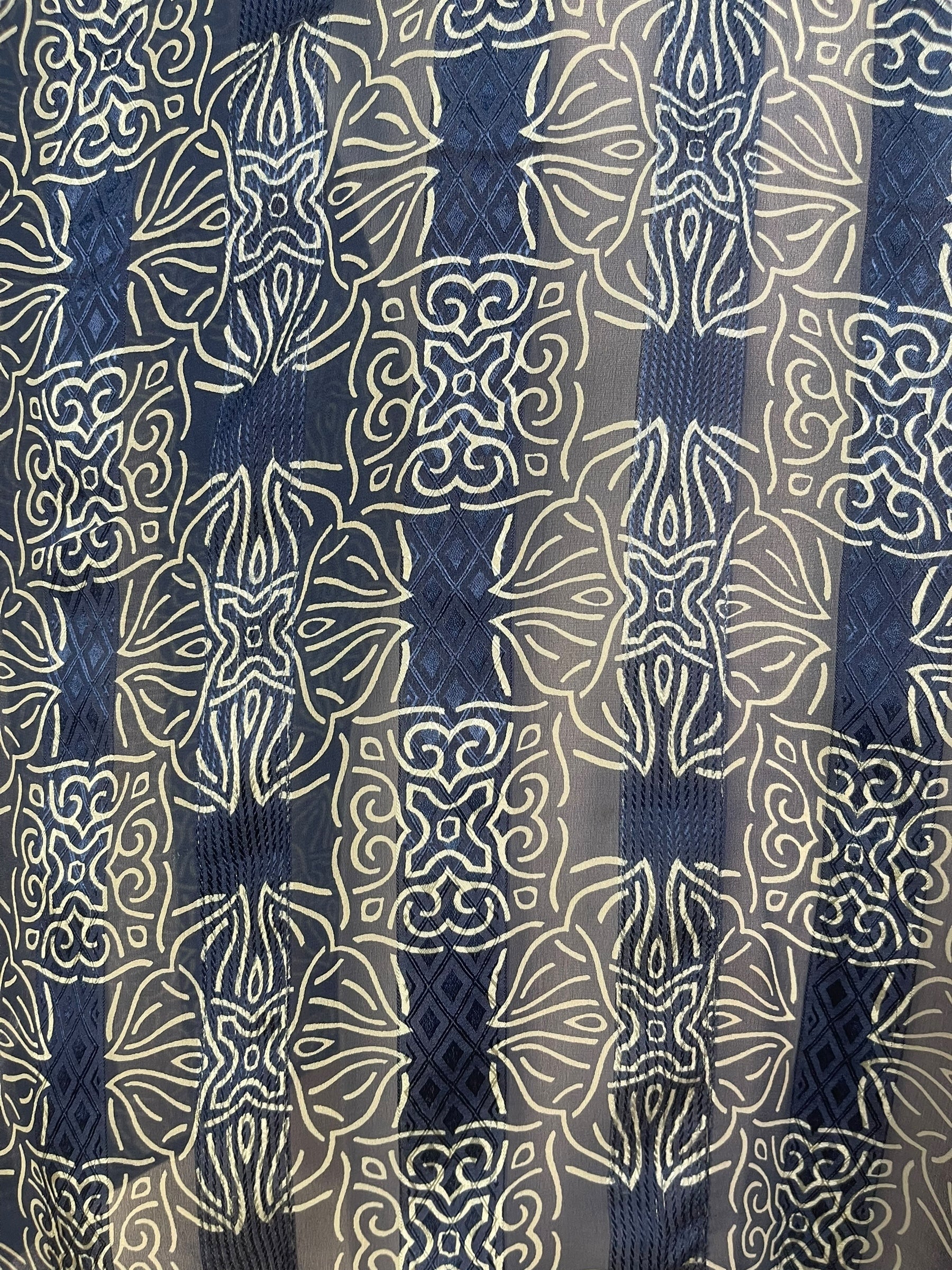 PRG8045 Sheer Avatar Pure Silk Long Tunic with Side Ties