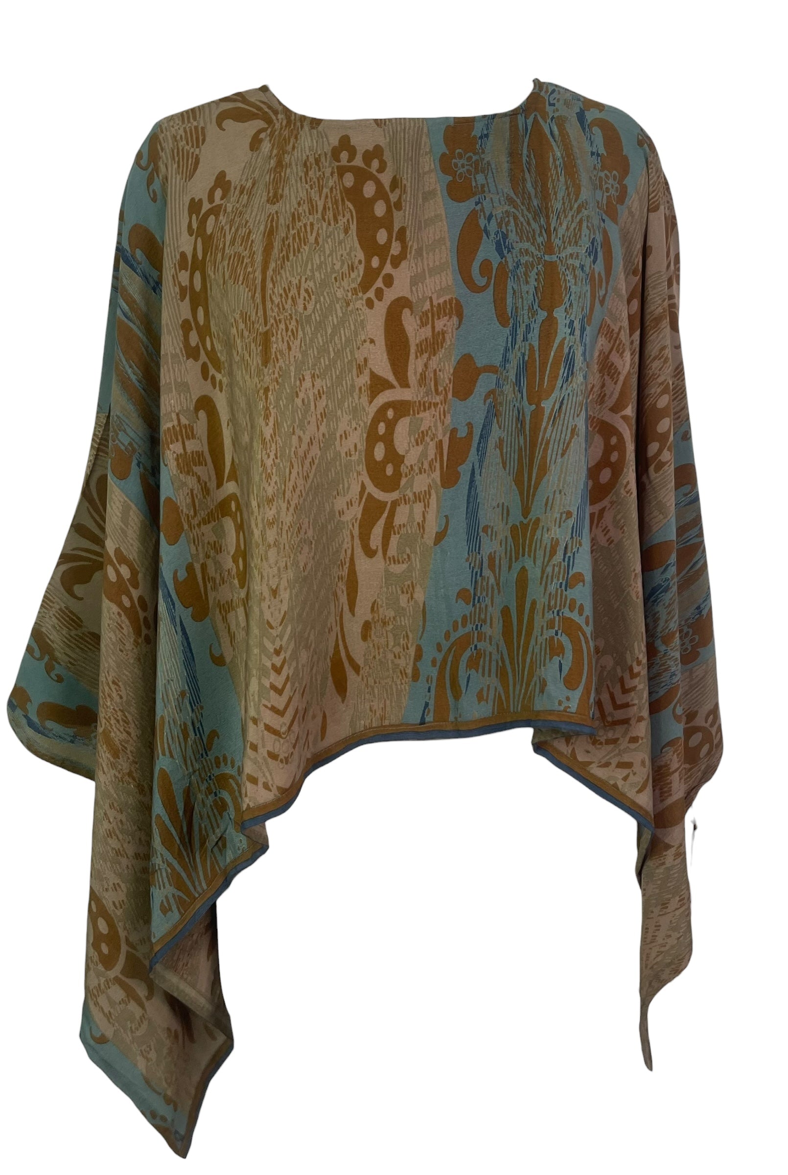 PREVIEW PRC8332 Pure Silk Wabi Sabi Capelet Poncho