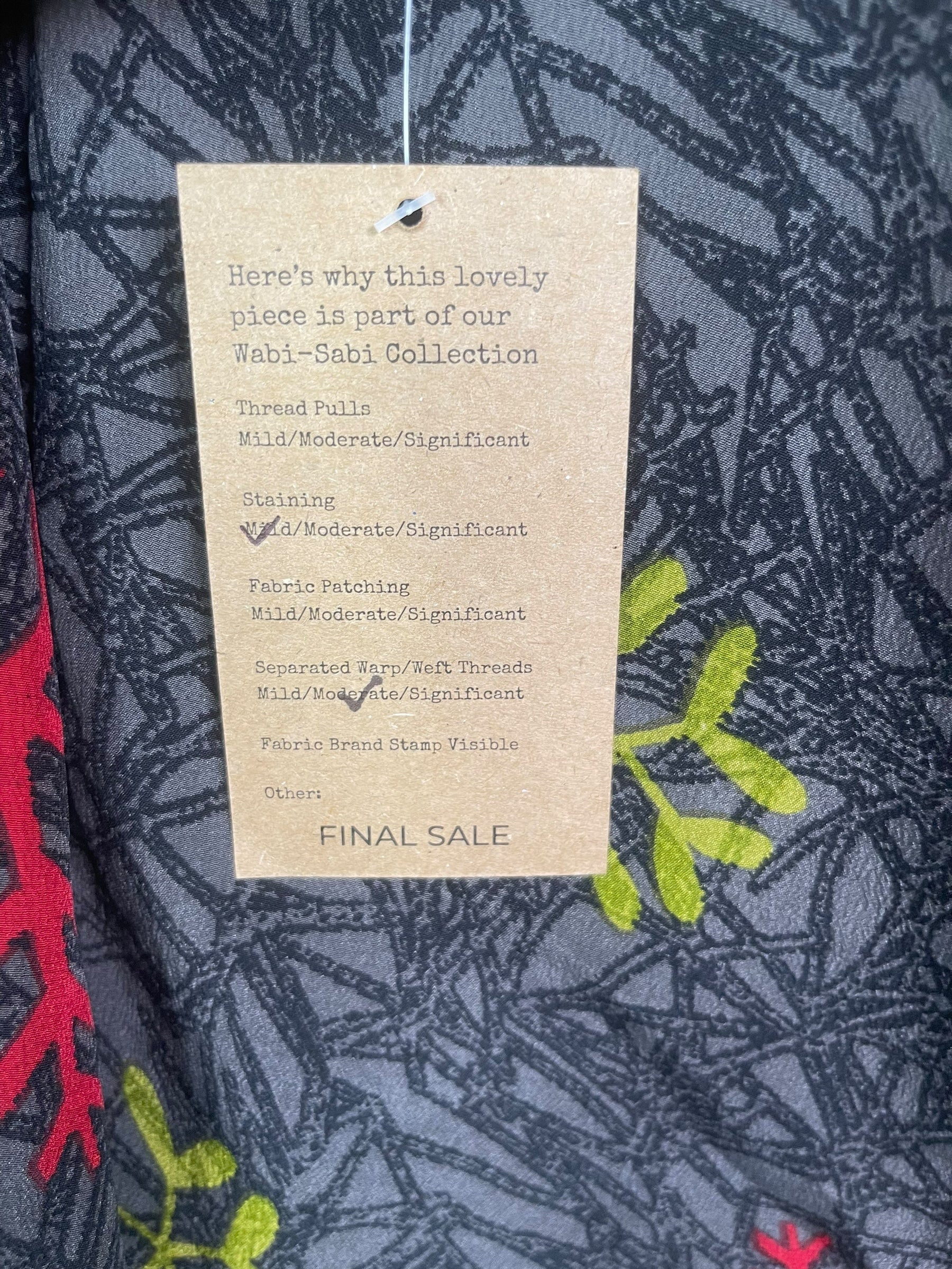 PRC8488 Wabi Sabi Pure Silk Kimono-Sleeved Jacket with Belt