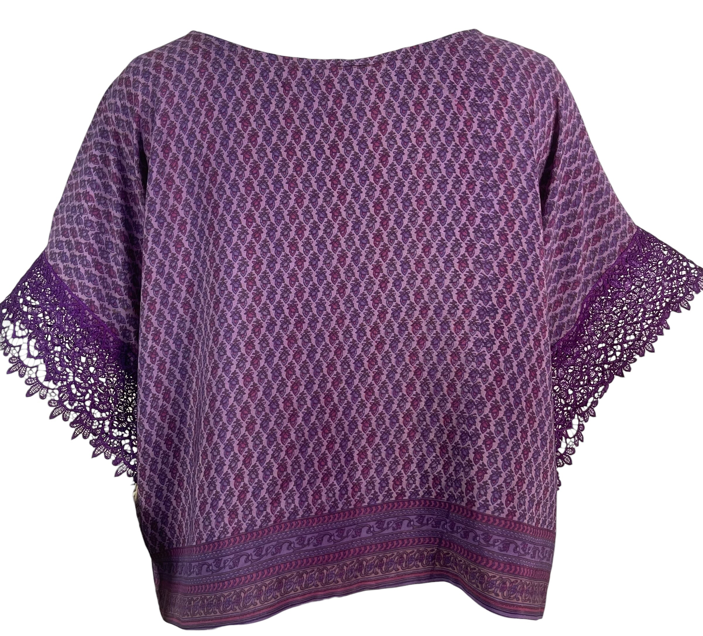 PREVIEW PRC6552 Avatar Pure Silk Boxy Top by MARCH2026 – Handmade ethical Boxy Top from sariKNOTsari using upcycled silk. Designed in Canada for travel and slow fashion, loved from Toronto to LA to Sydney.