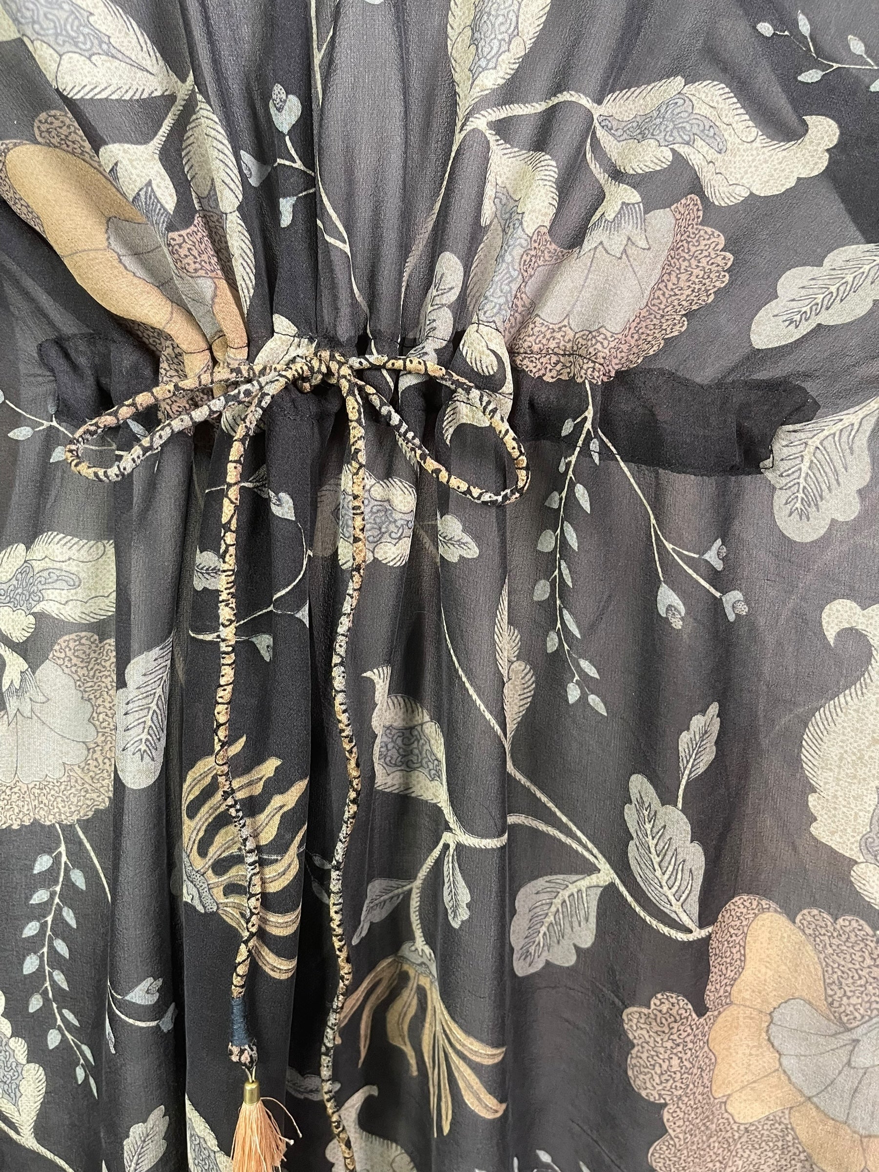 PRG8865 Sheer Avatar Pure Silk Maxi Kaftan