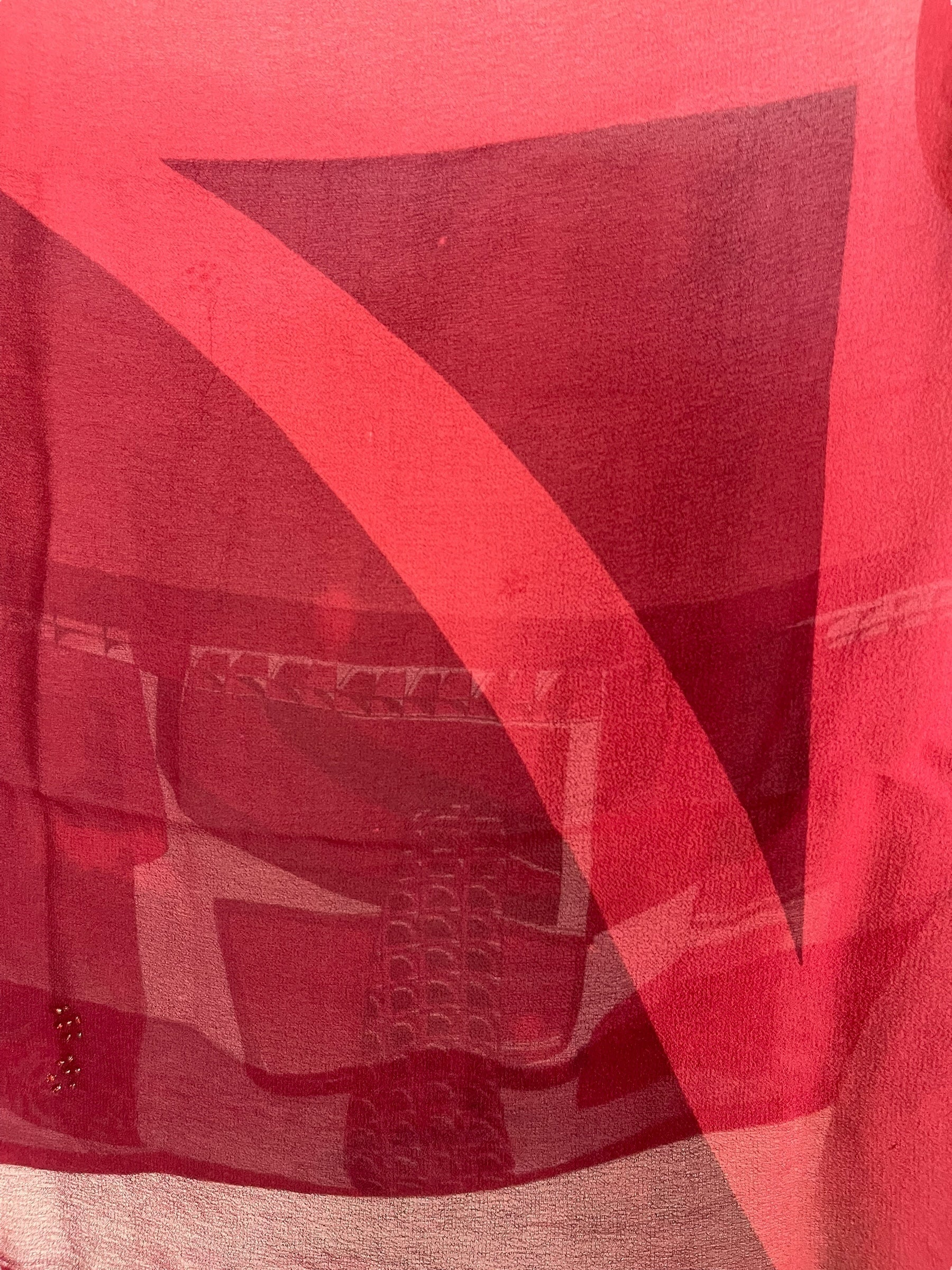 PRG7139 Sheer Avatar Pure Silk Capelet Poncho