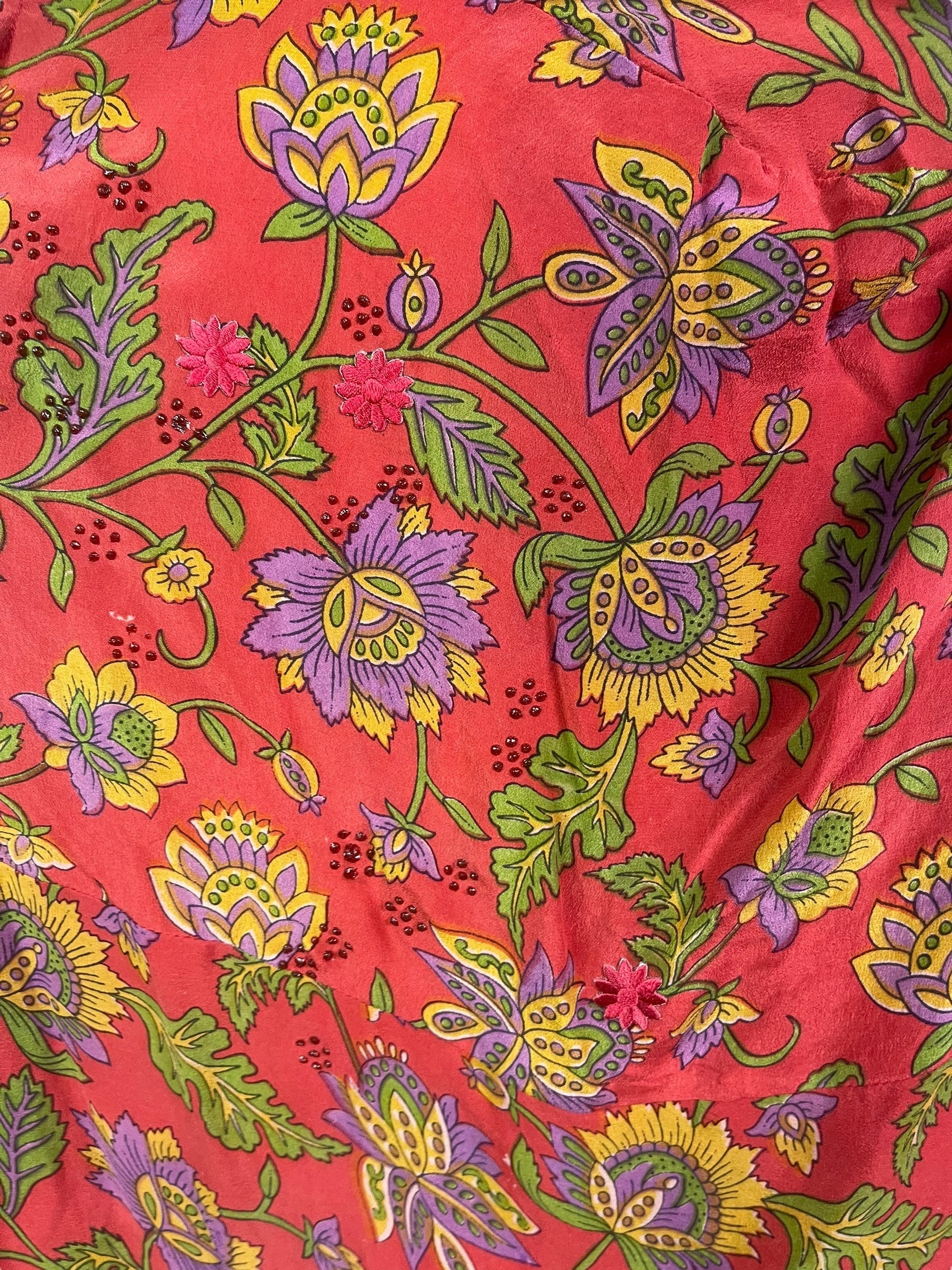 PRC7911 Avatar Pure Silk Sculptural Long Tunic Dress