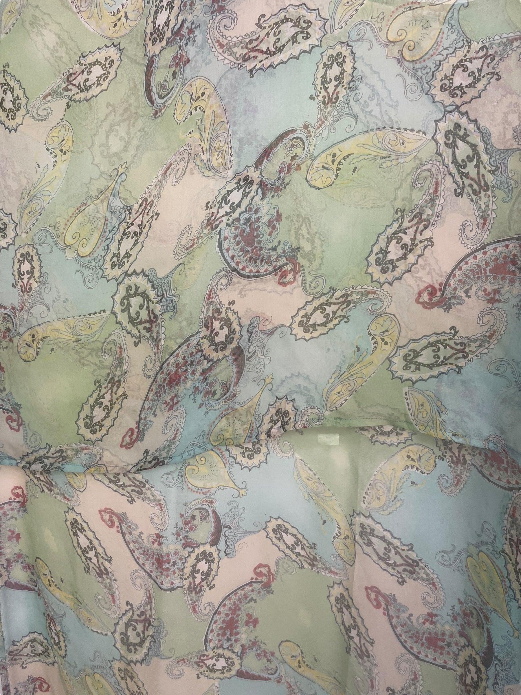 PCH8241 Very Sheer Wabi Sabi Pure Silk Ciffon Hi Lo Top