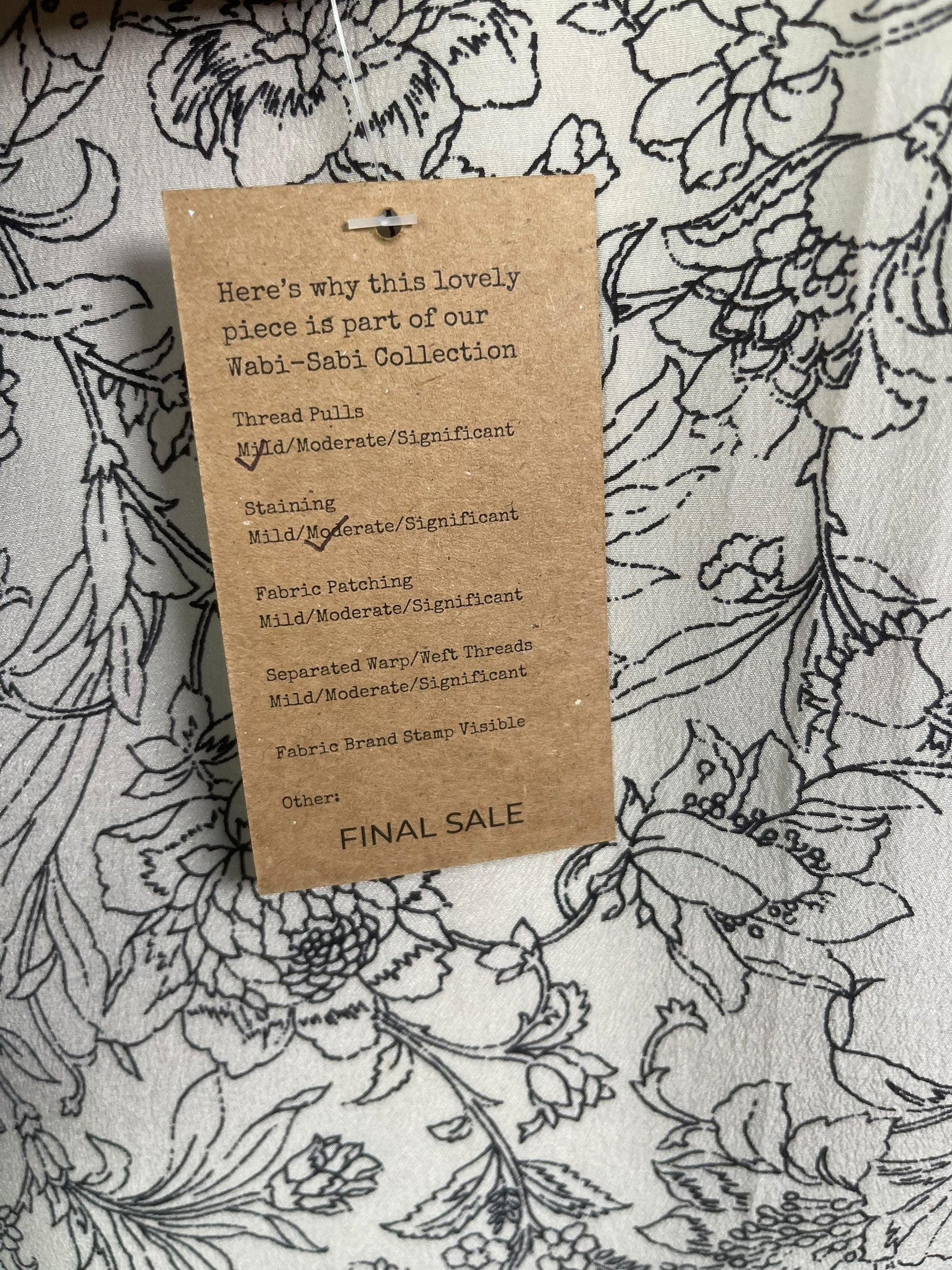 PRC8455 Wabi Sabi Pure Silk Long Tunic with Side Ties