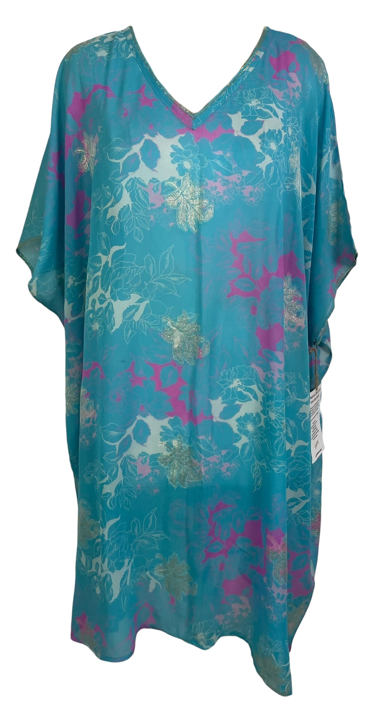 PRG8774 Sheer Wabi Sabi Pure Silk Midi Length Kaftan by 15 FEBRUARY 2026 – Handmade ethical Midi Length Kaftan from sariKNOTsari using upcycled silk. Designed in Canada for travel and slow fashion, loved from Toronto to LA to Sydney.