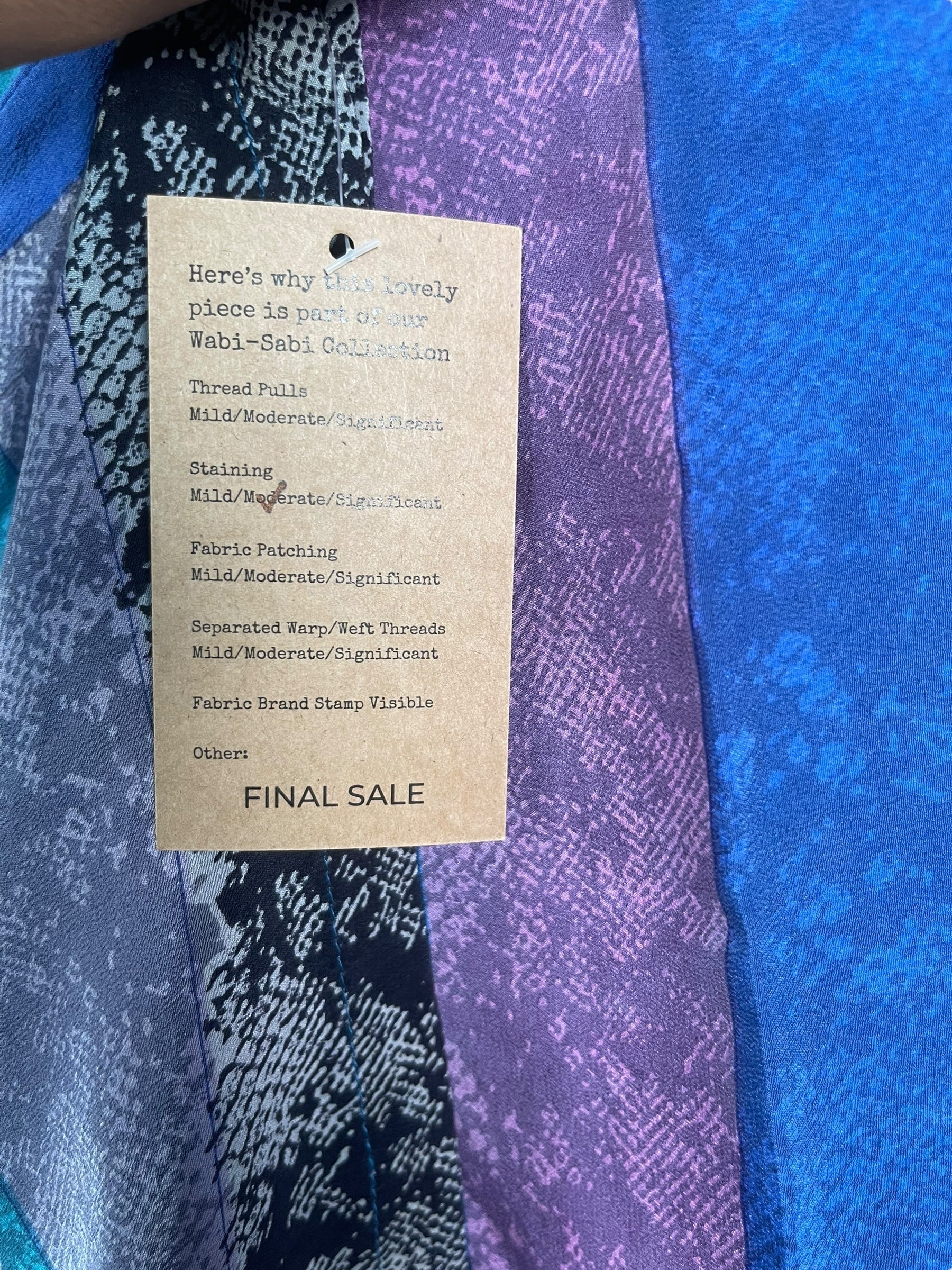 PRC7295 Wabi Sabi Pure Silk Shrug