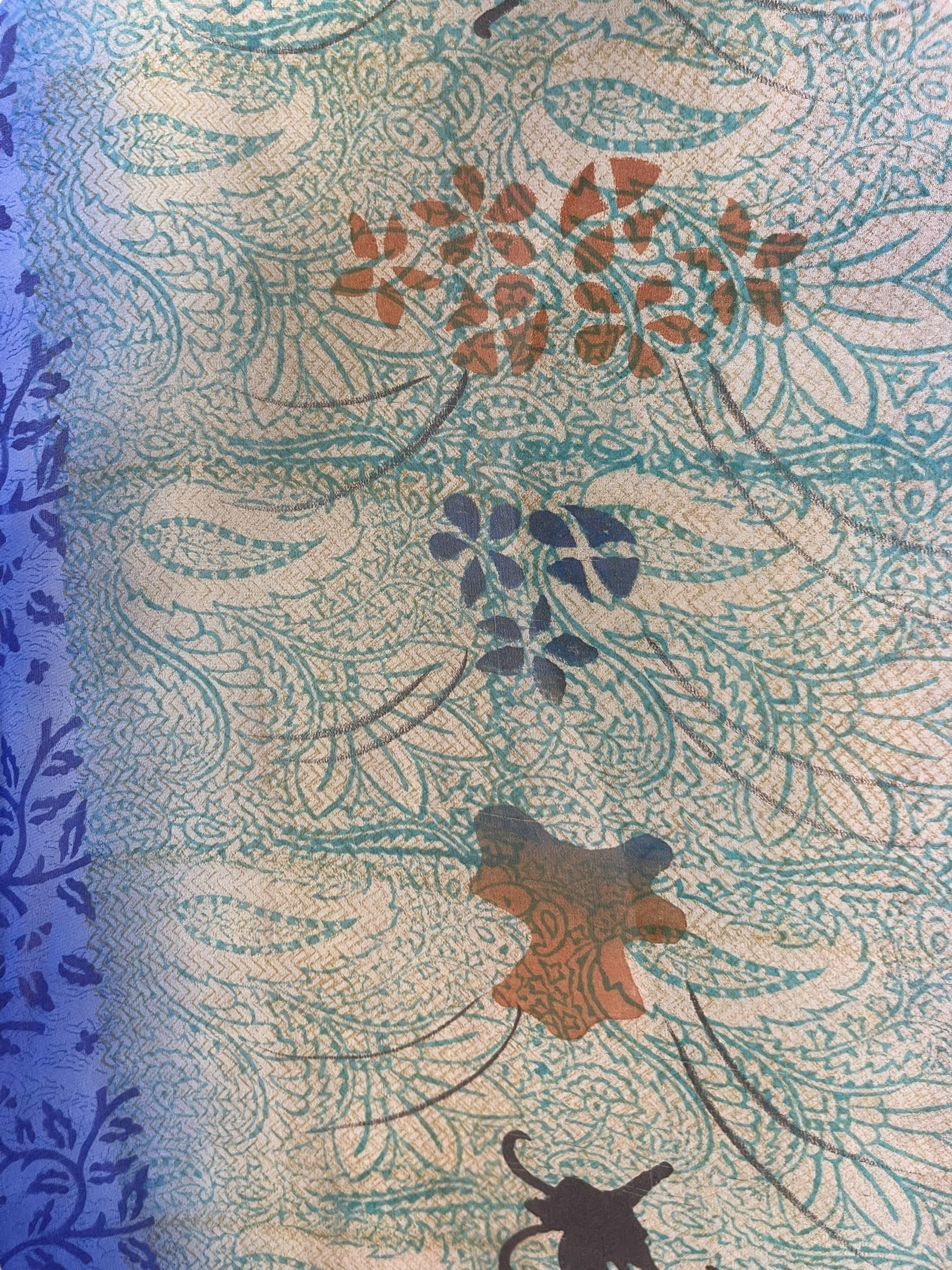 DEEANNS PRG7861 Sheer Avatar Pure Silk Long Tunic with Side Ties