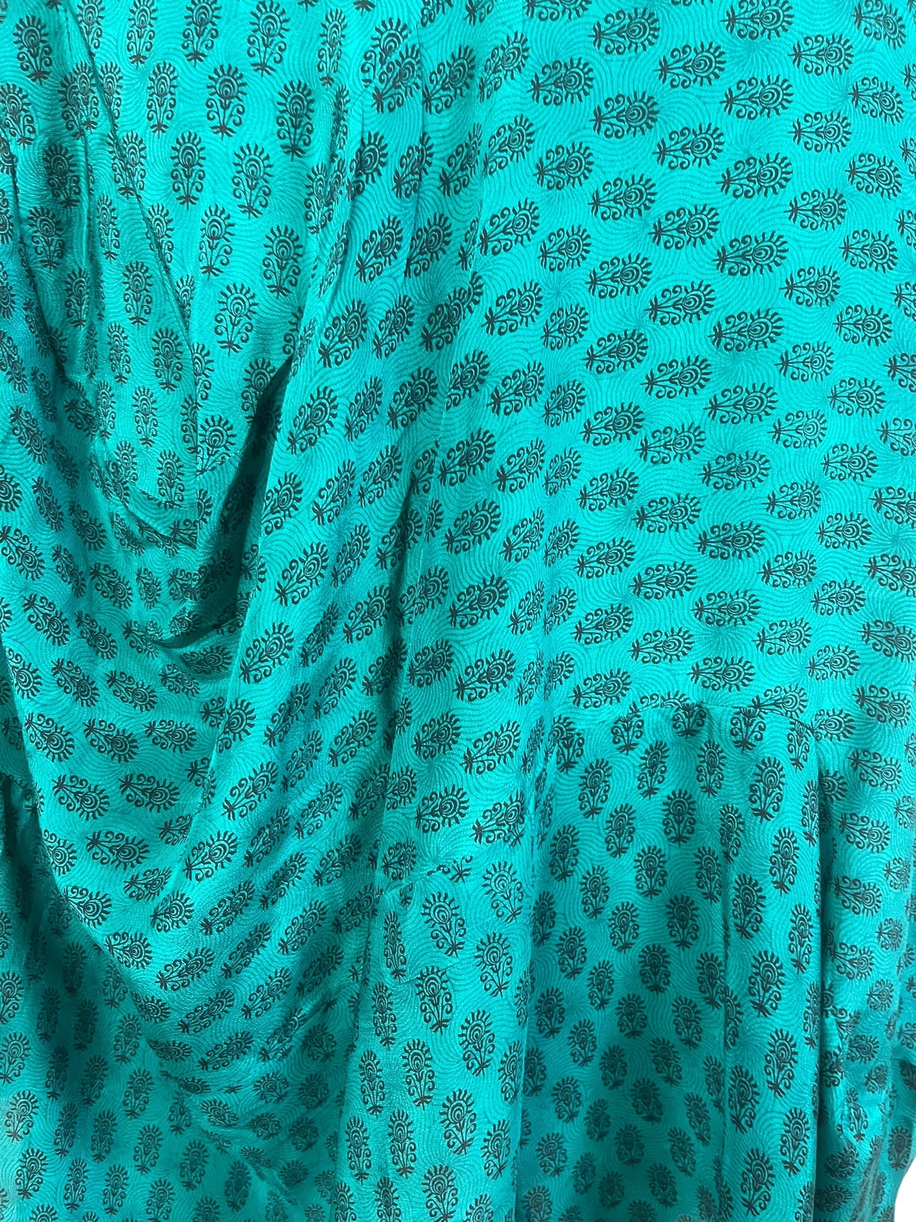 PRC7971 Avatar Pure Silk Sculptural Long Tunic Dress