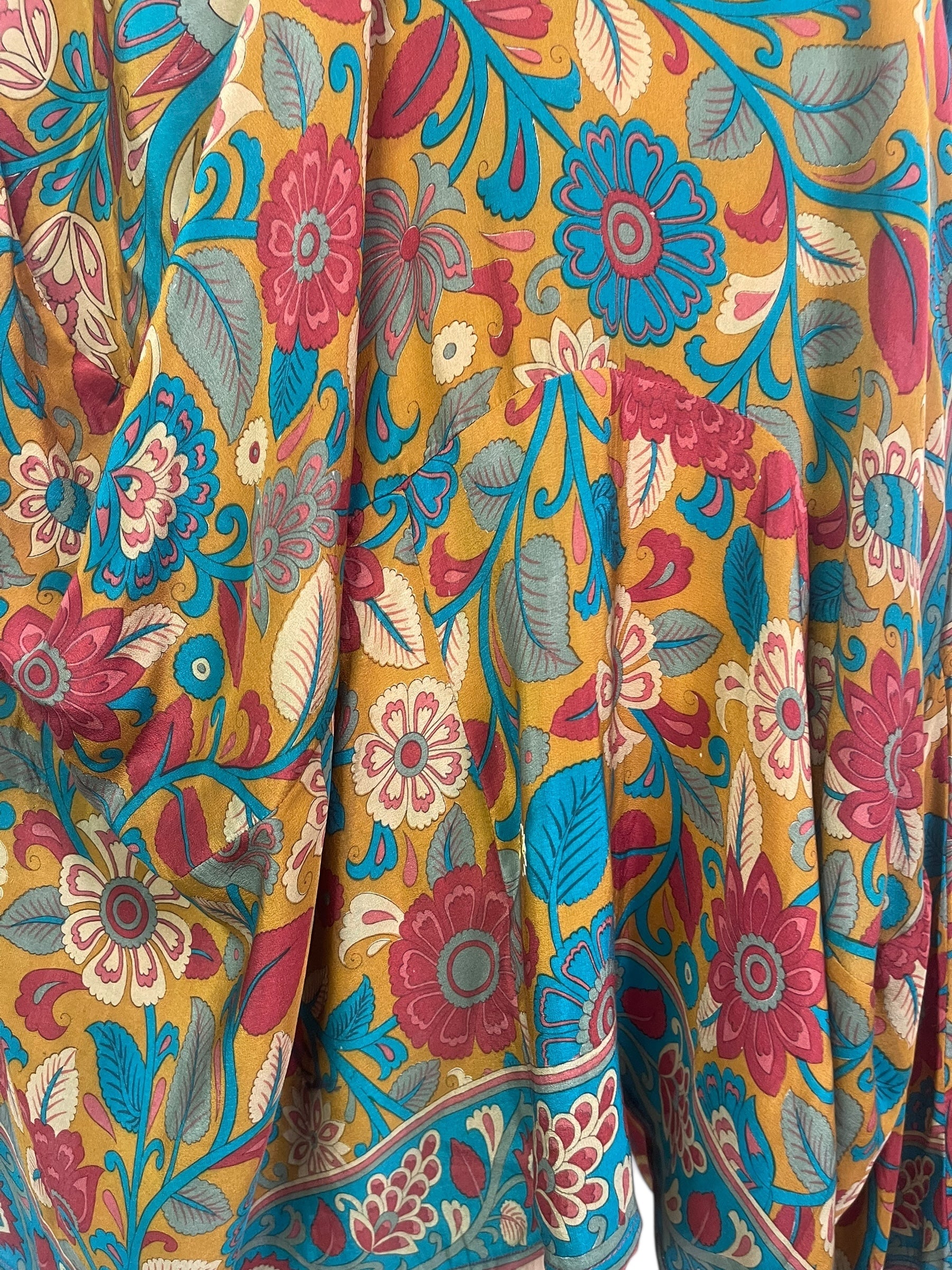 PRC8445 Wabi Sabi Sculptural Silk Long Tunic Dress