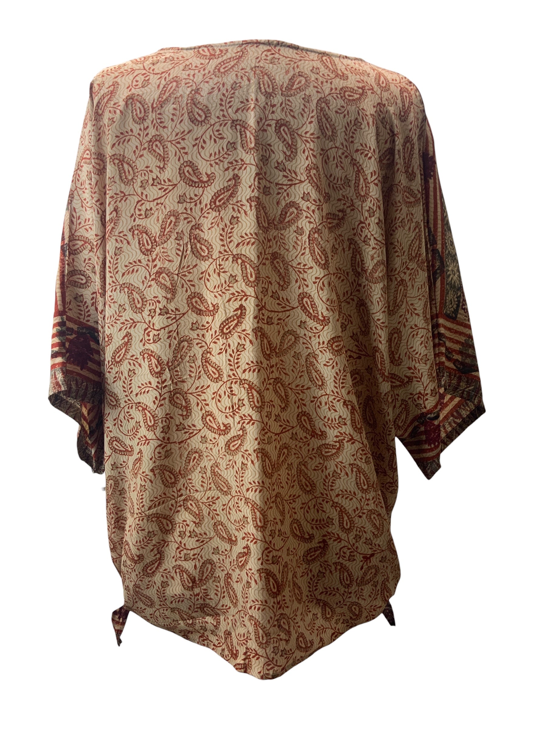 PRC1125 Stefano Avatar Pure Silk Long Tunic with Side Ties