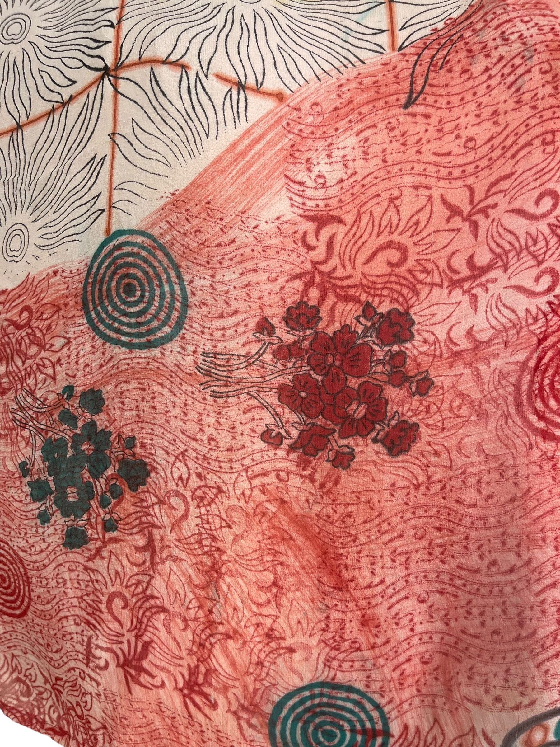 PRG8116 Sheer Wabi Sabi Pure Silk Side Slit Top by DECEMBER2025 – Handmade ethical Side Slit Top from sariKNOTsari using upcycled silk. Designed in Canada for travel and slow fashion, loved from Toronto to LA to Sydney.