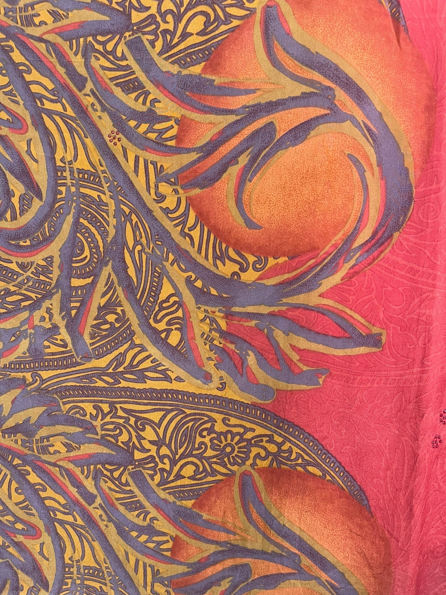 PRC8449 Avatar Pure Silk Short Kaftan Tunic with Slits