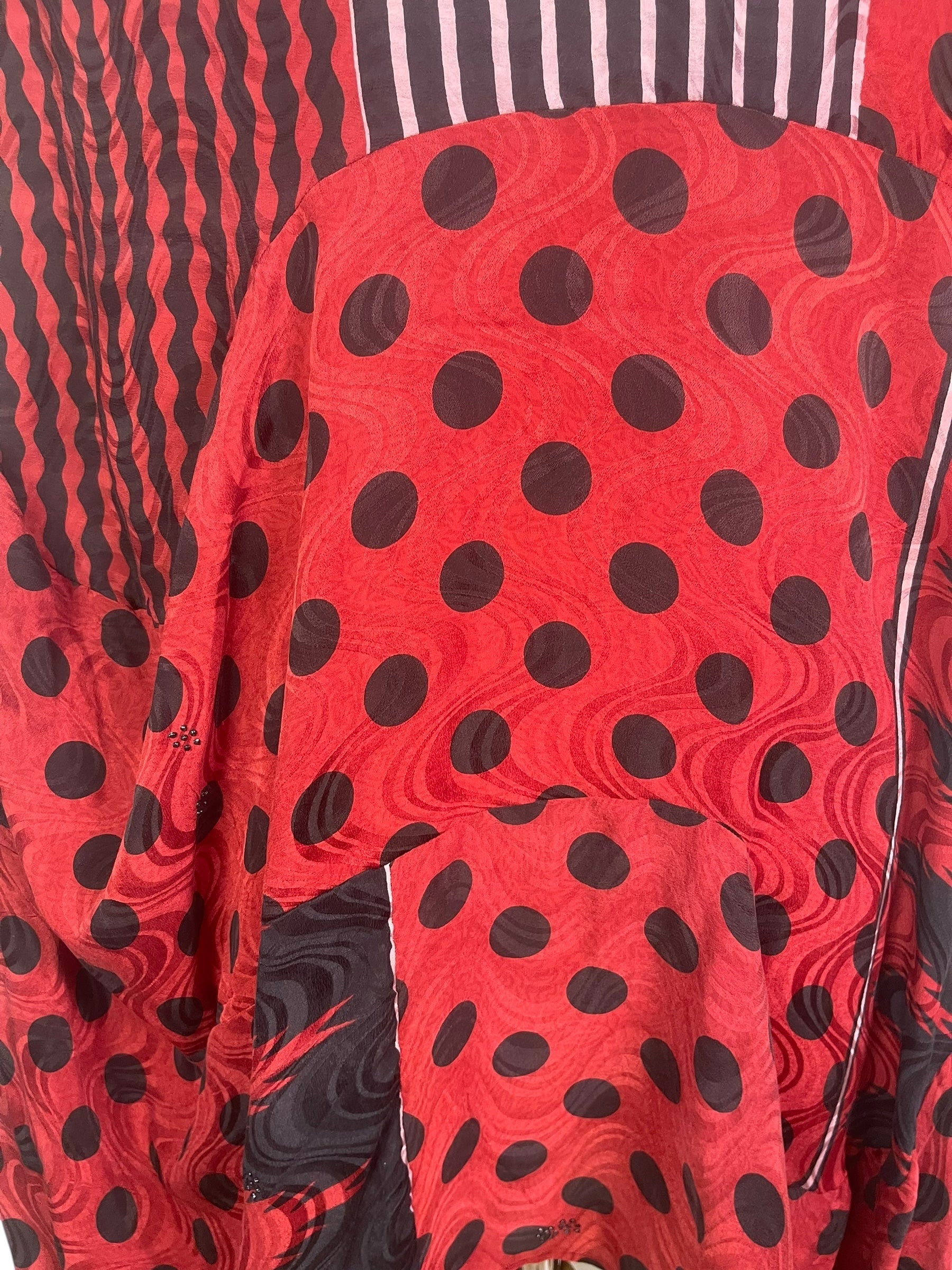 PRC8454 Avatar Pure Silk Sculptural Long Tunic Dress