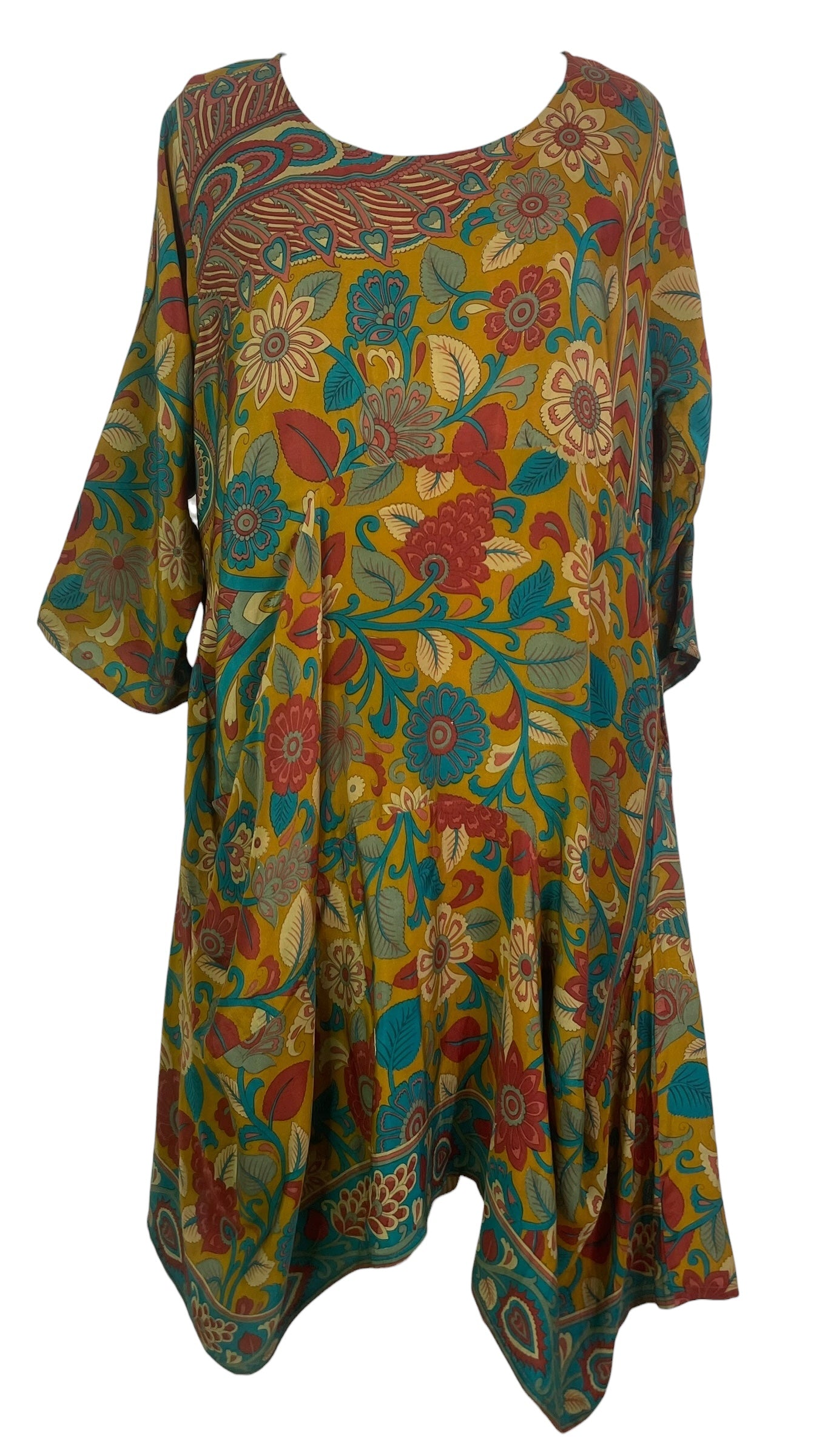 PREVIEW PRC8445 Wabi Sabi Sculptural Silk Long Tunic Dress